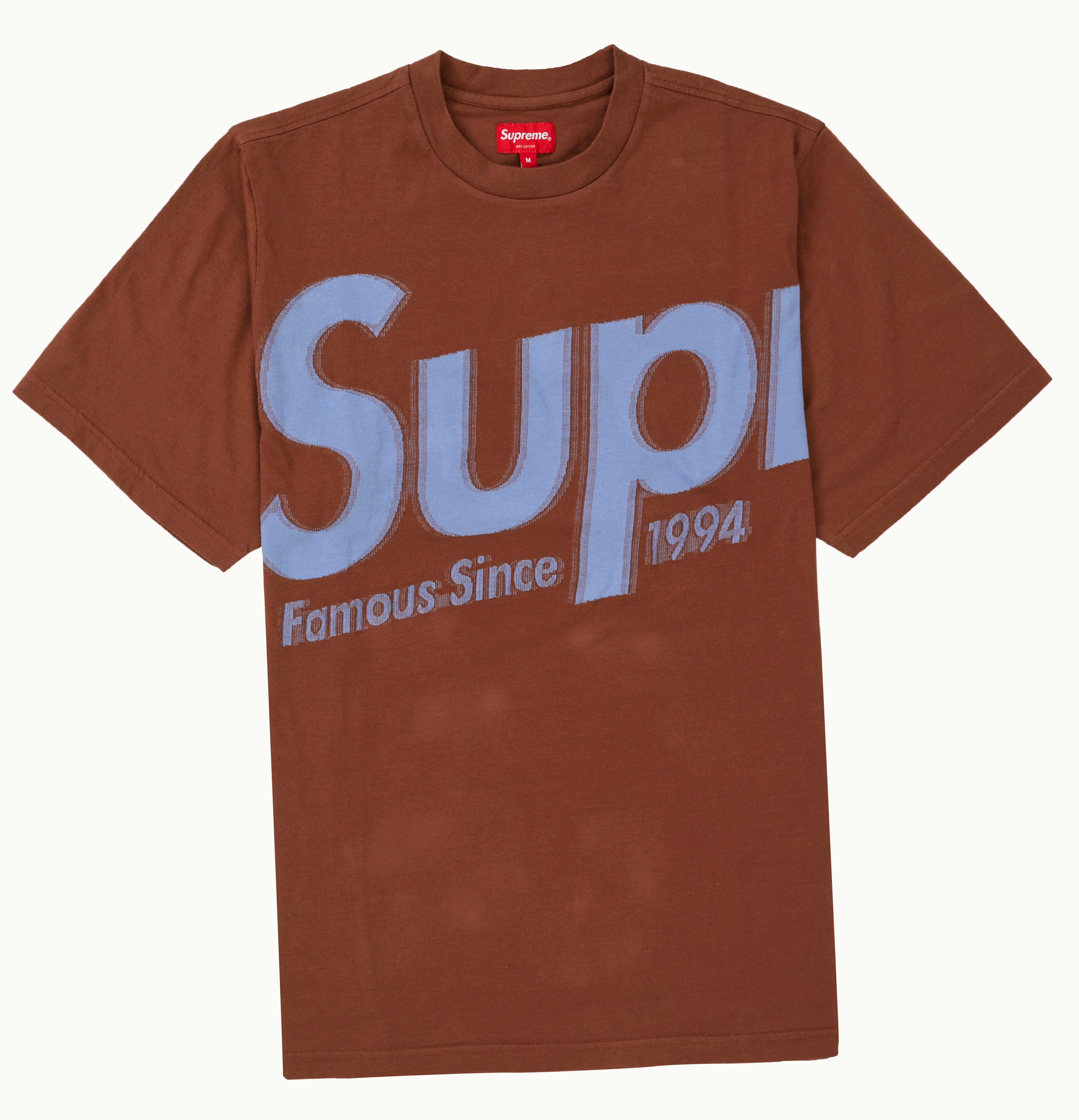 Supreme Supreme Intarsia Spellout S S Top Brown
