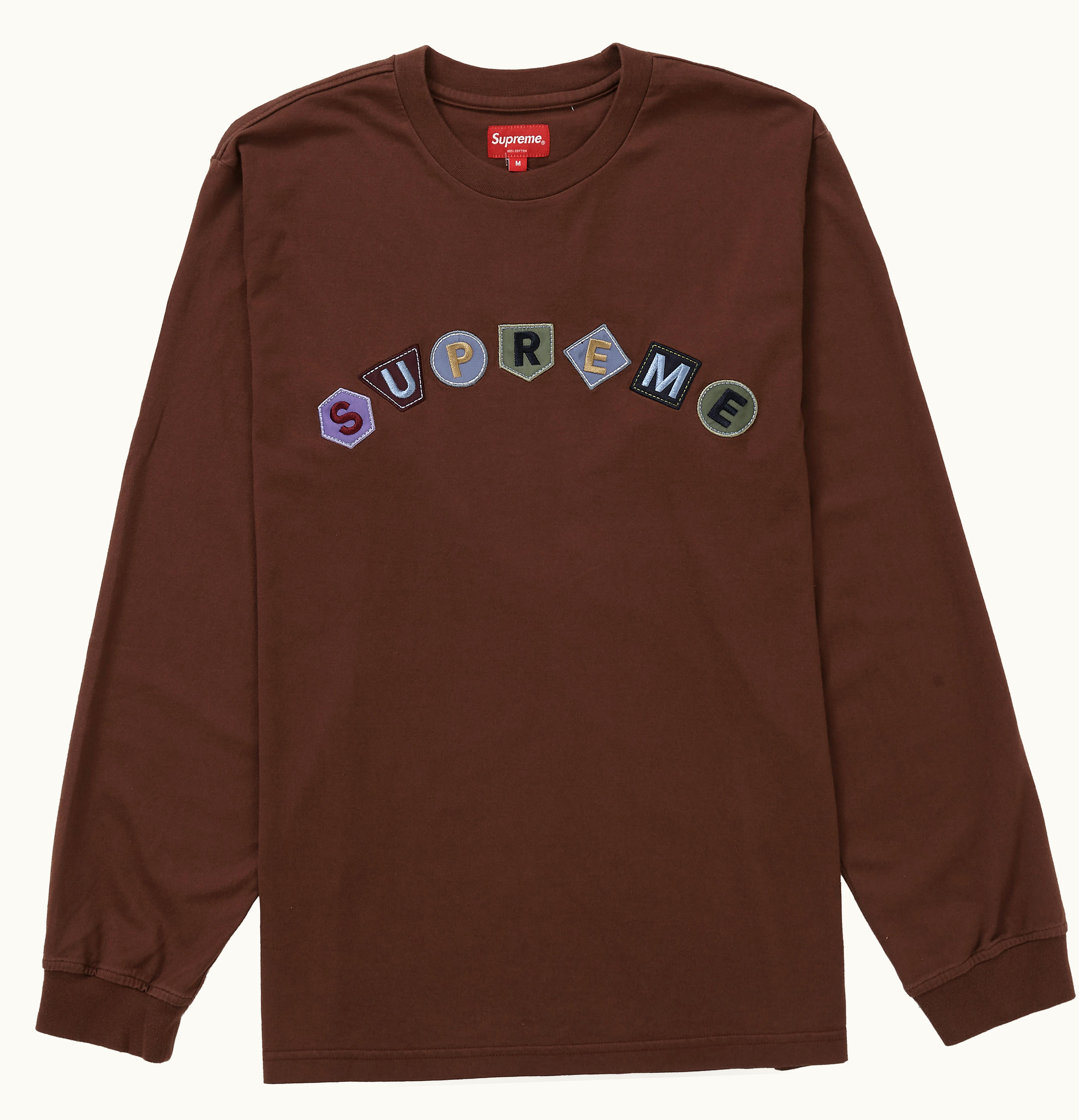 Supreme Supreme Geo Arc L S Top Brown