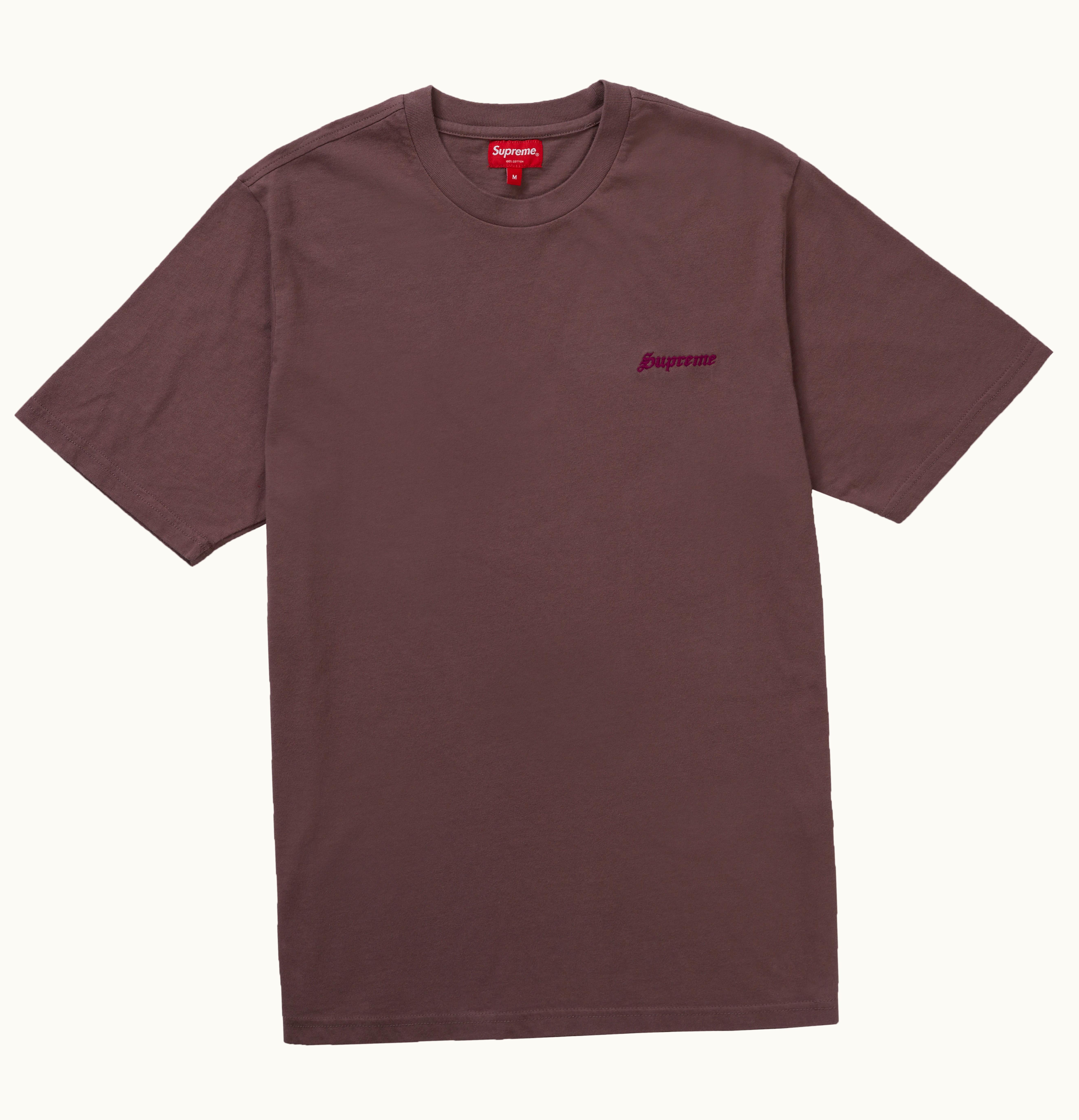 Supreme Supreme Washed S S Tee Brown