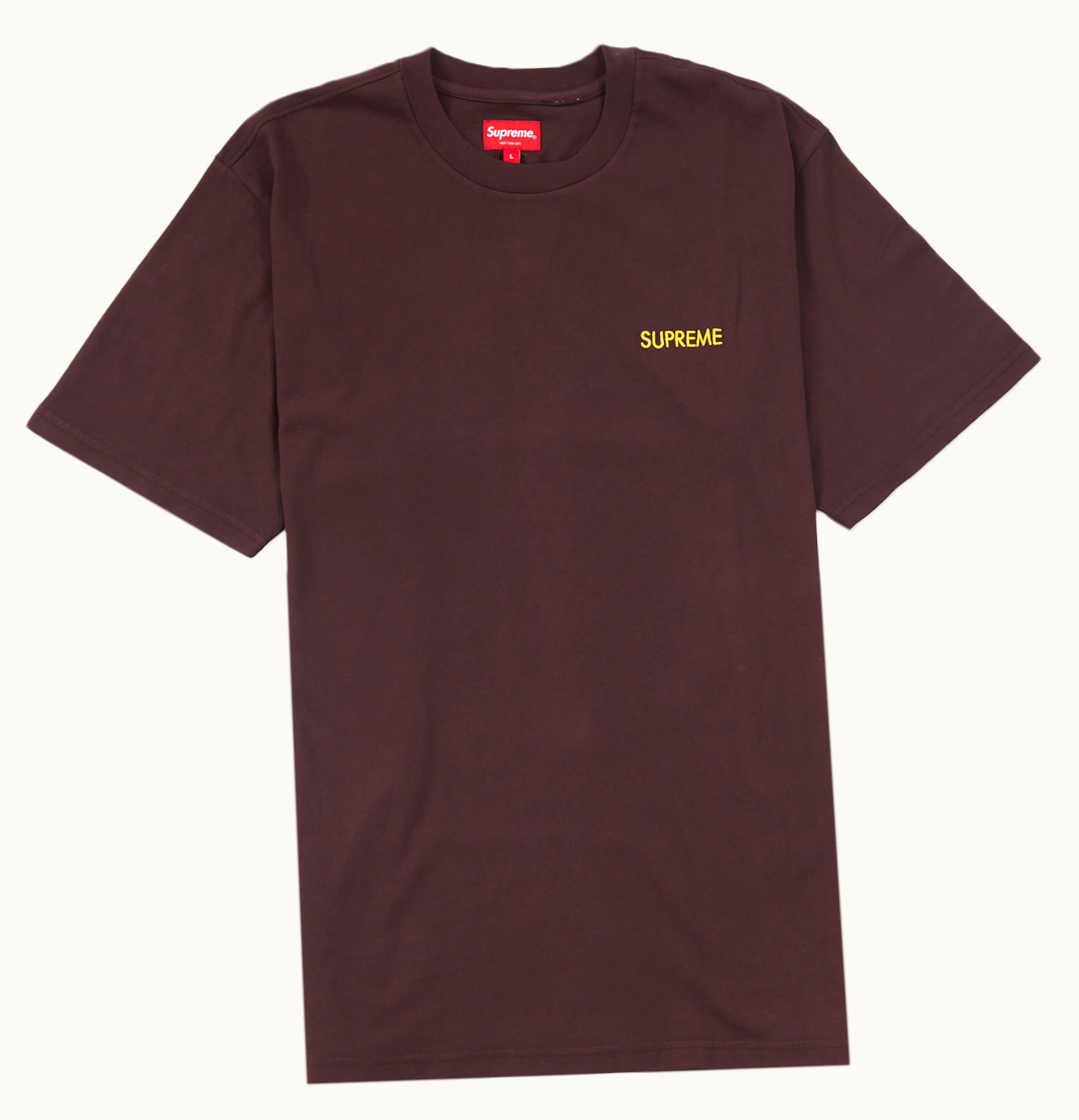Supreme Supreme Washed Capital S S Top Brown