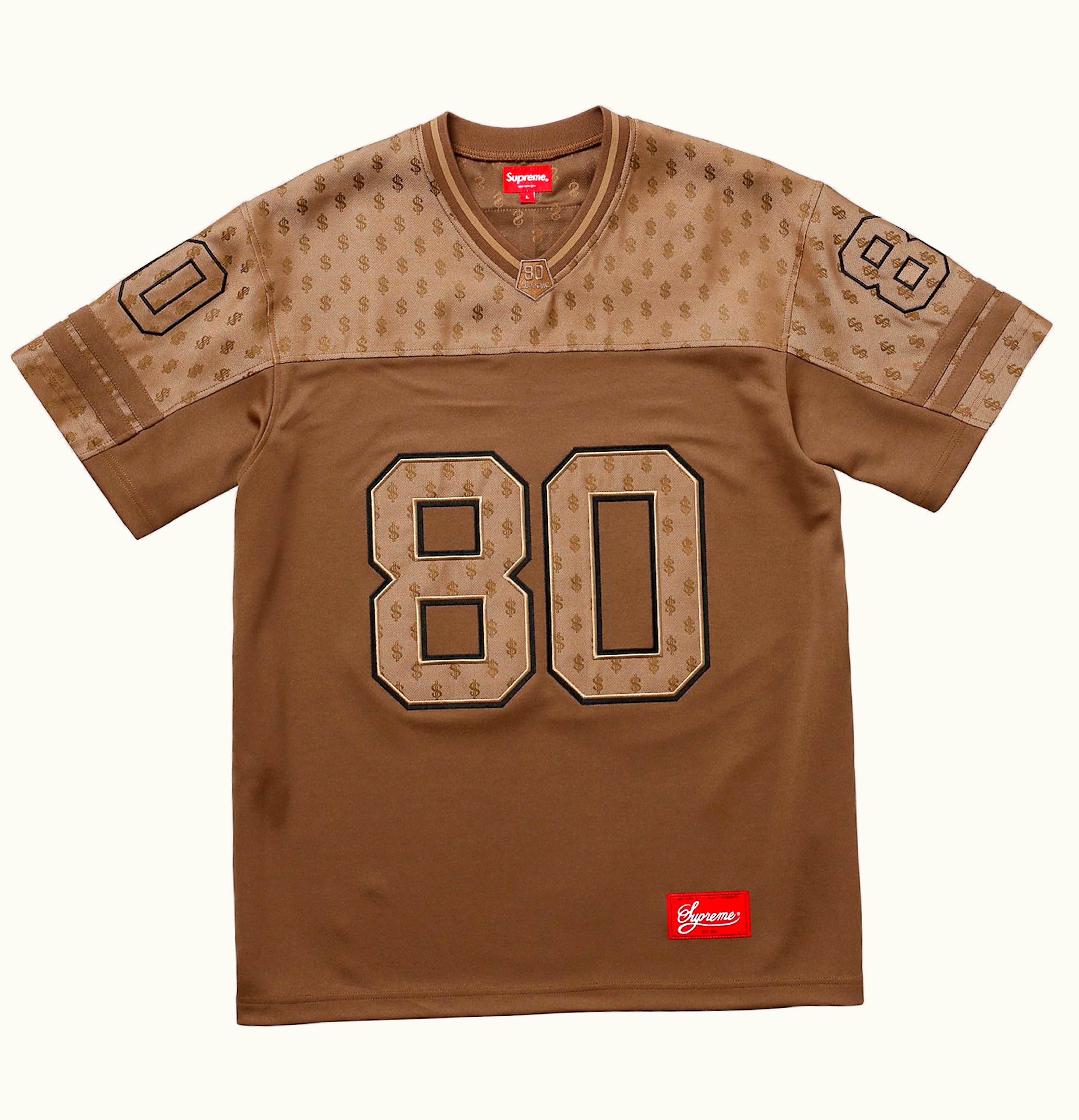 Supreme Supreme Monogram Football Jersey Brown