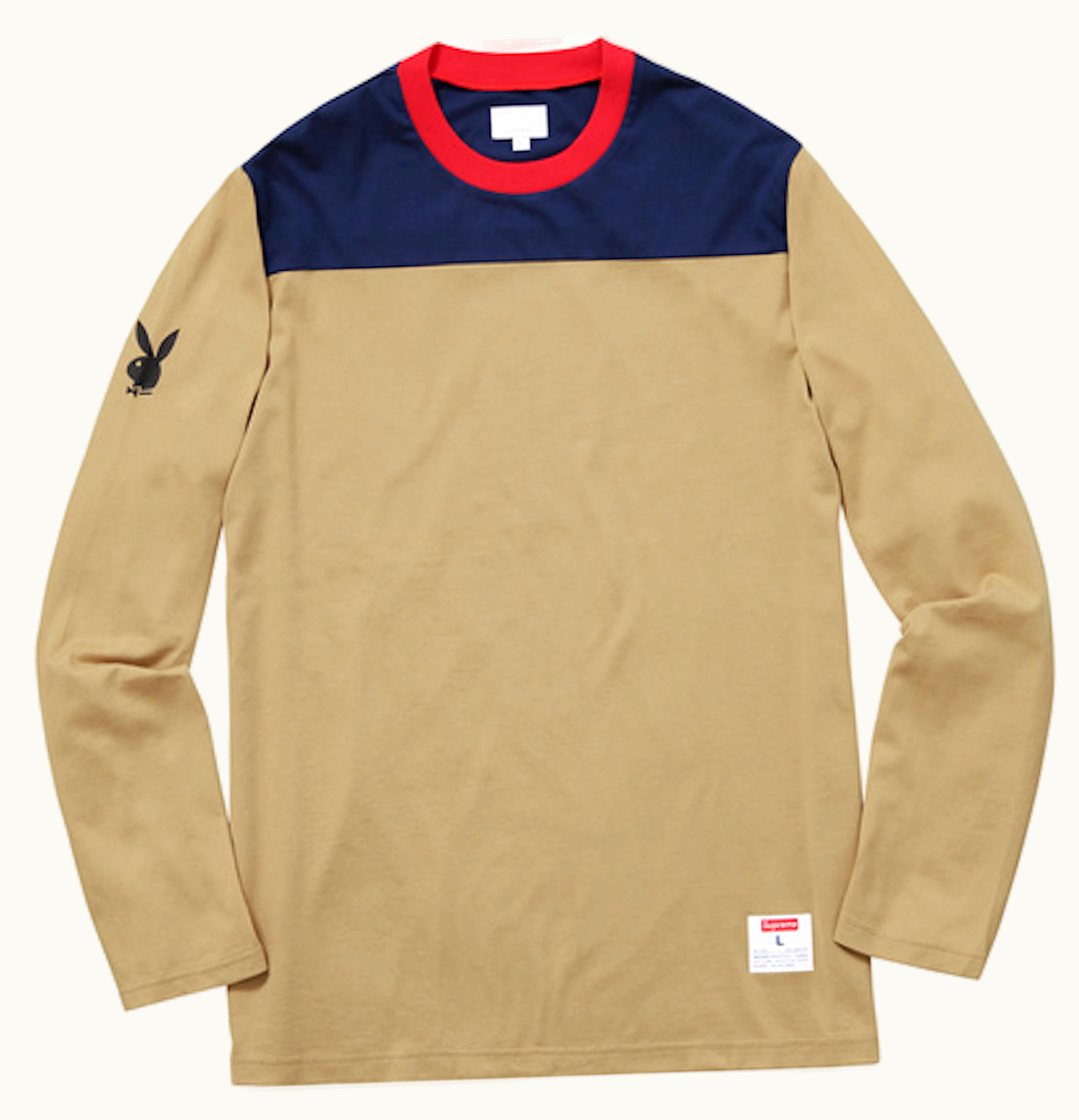 Supreme Supreme Playboy LS Football Top Tan