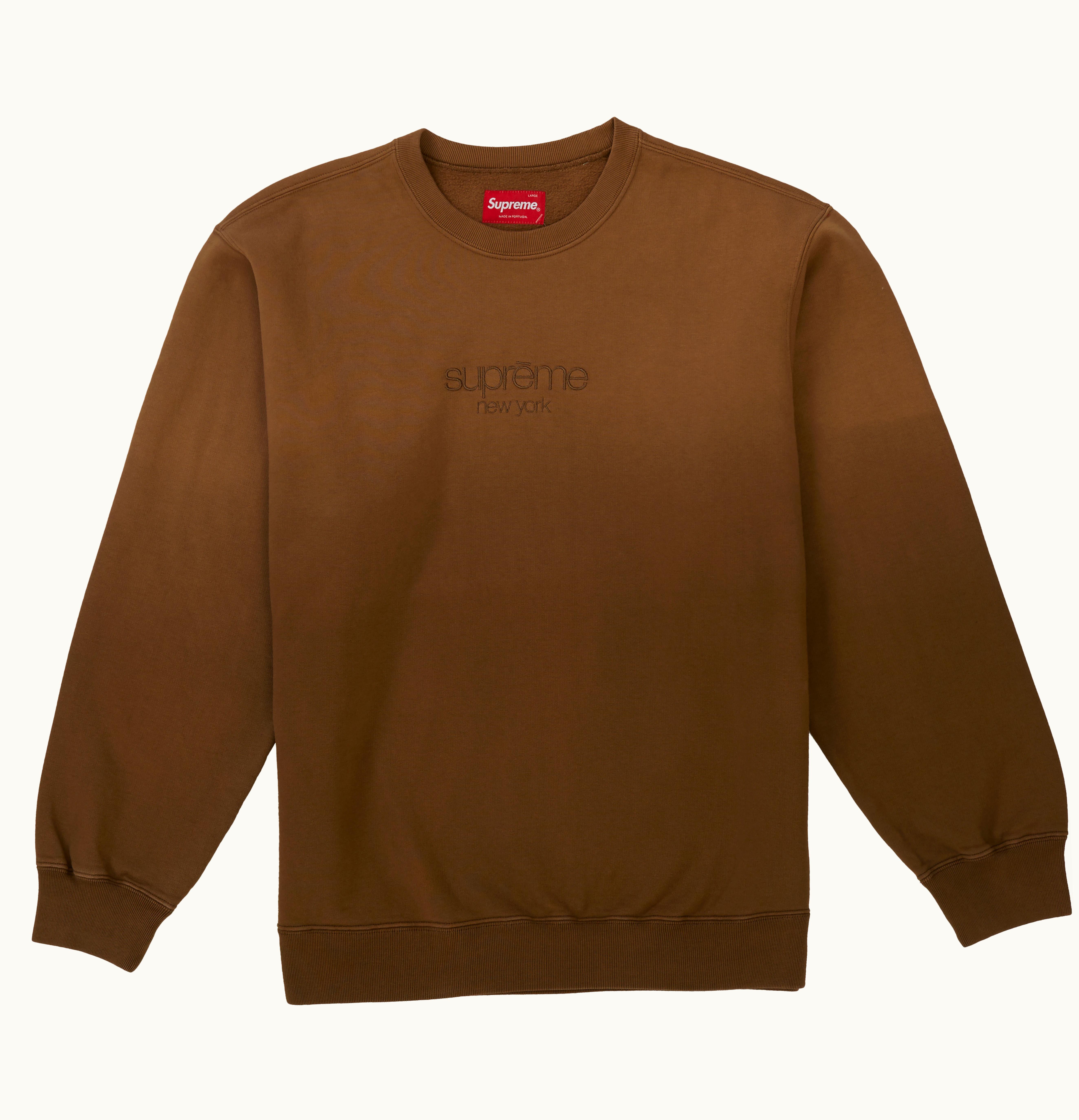 Supreme Supreme Dipped Crewneck Brown