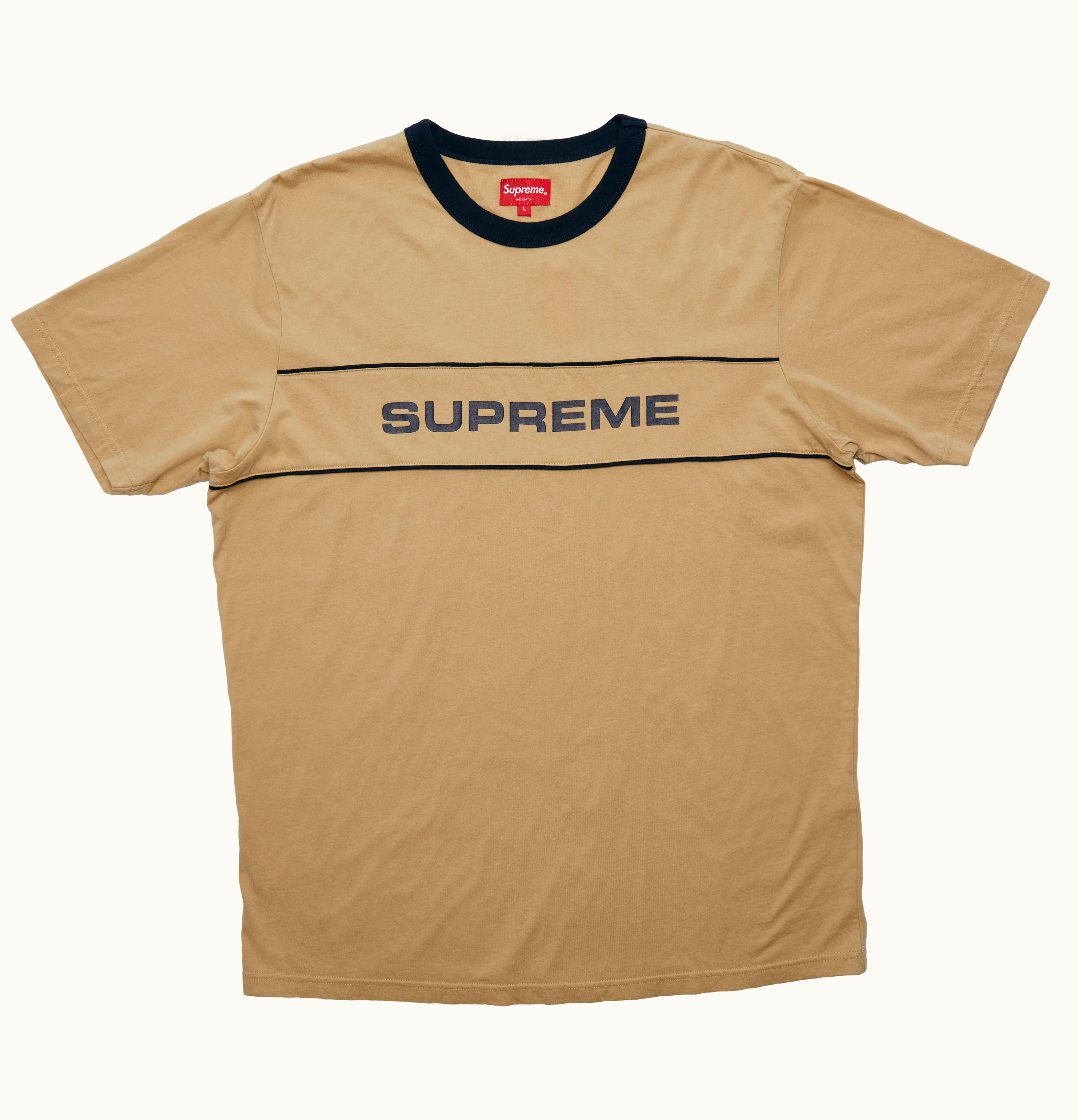 Supreme Supreme Team Ringer Tee Tan