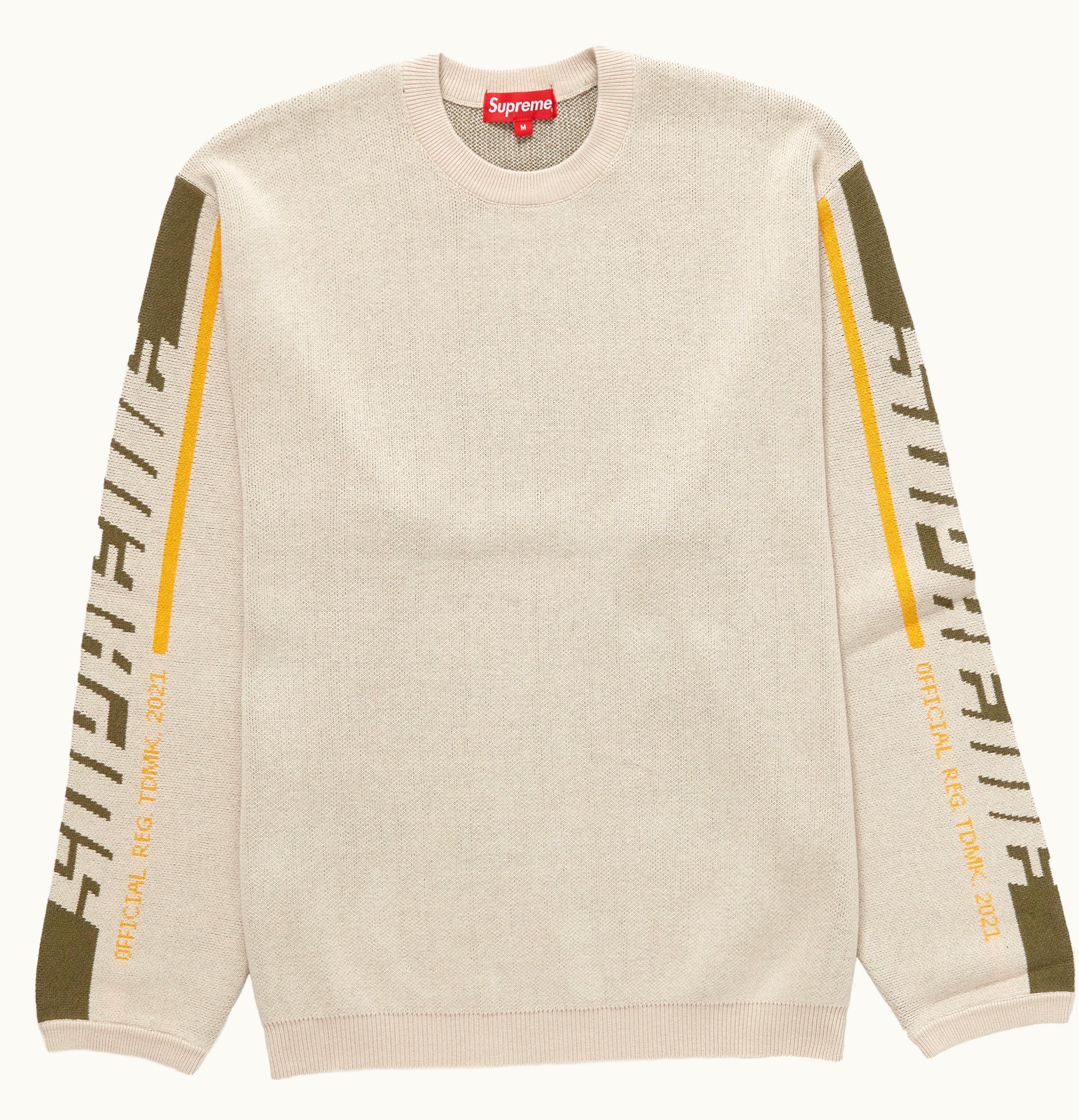 Supreme Supreme Sleeve Stripe Sweater Tan
