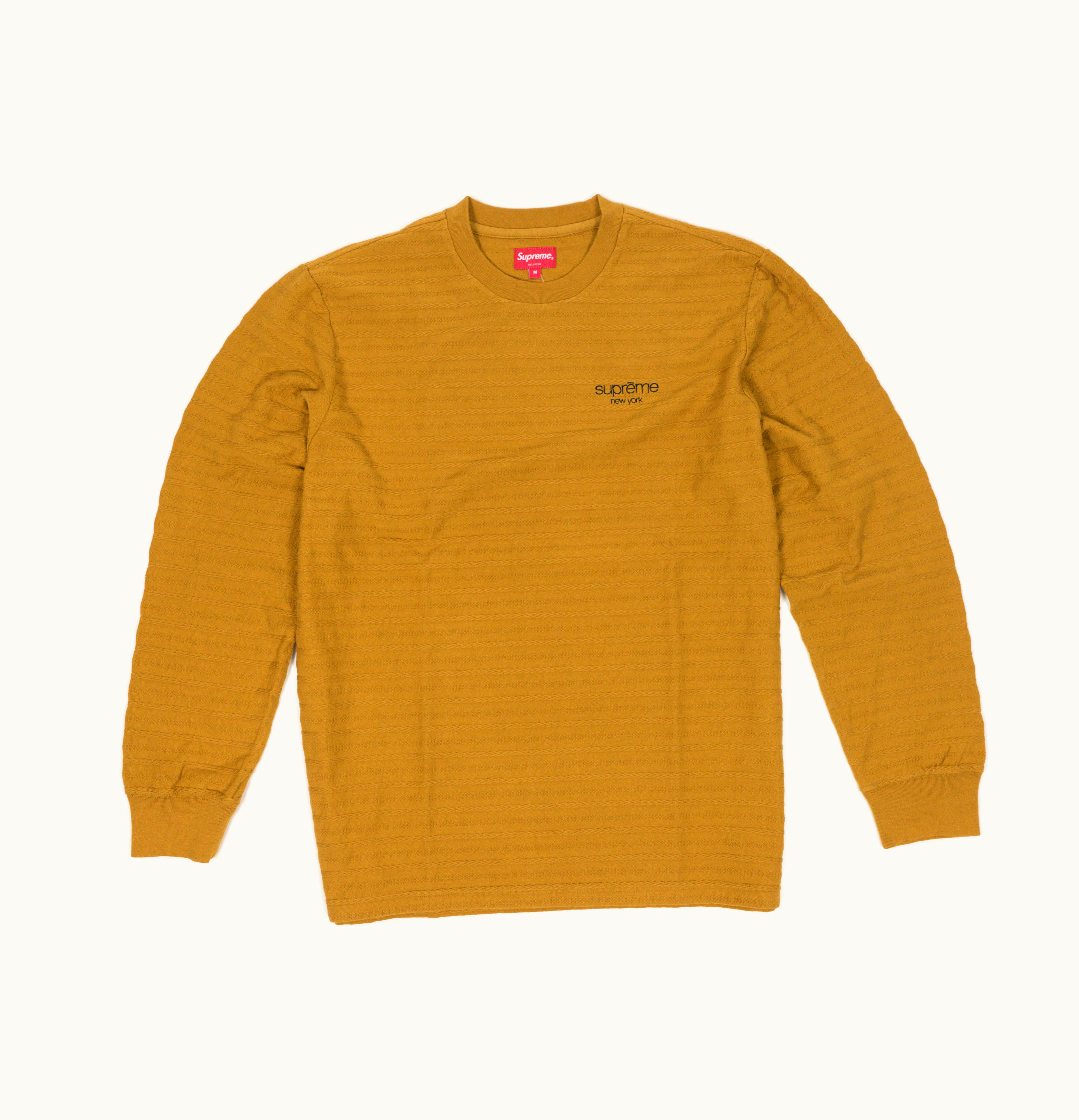 Supreme Supreme Rope Stripe L S Top Light Brown