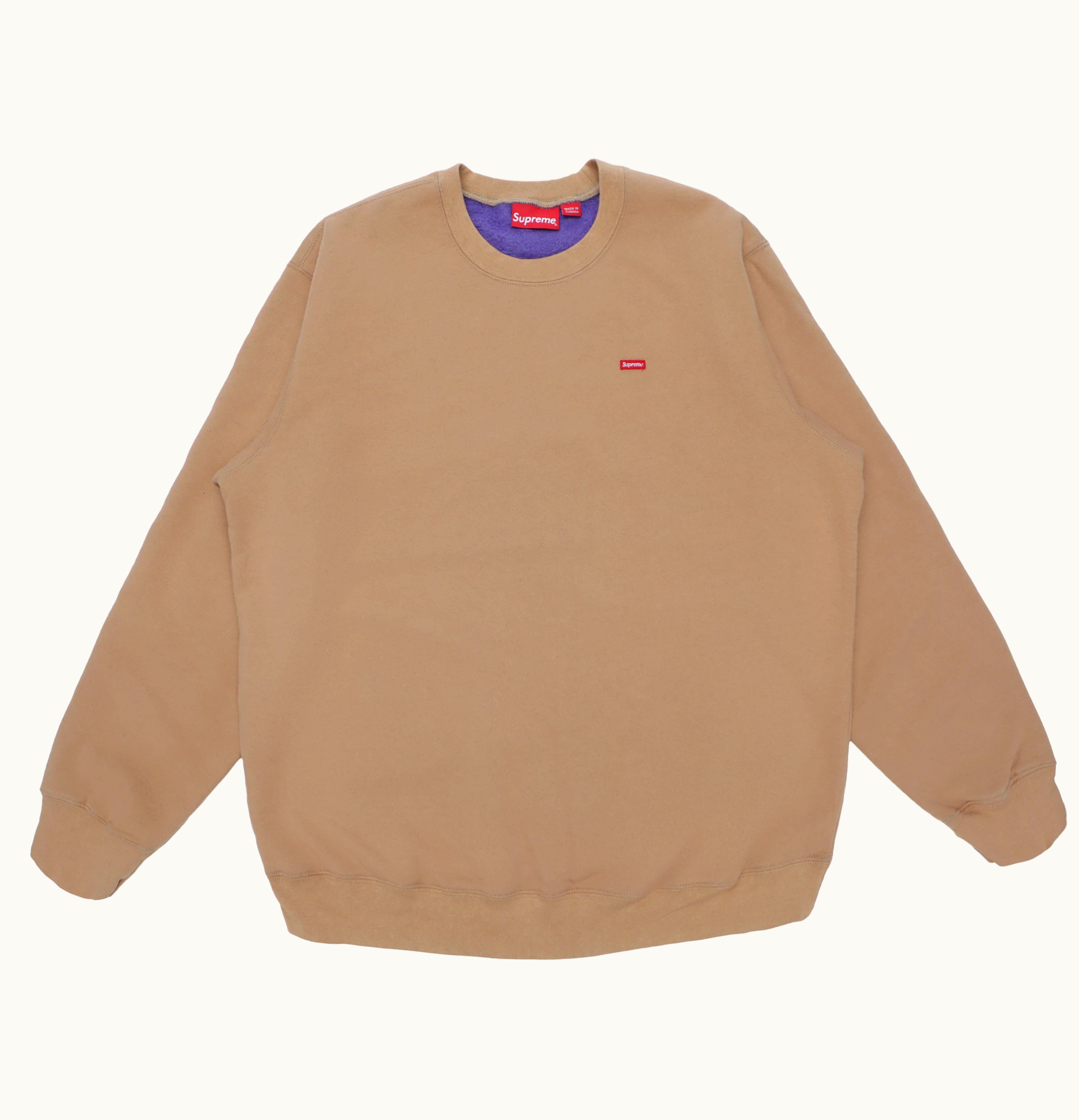 Supreme Supreme Contrast Crewneck Light Brown