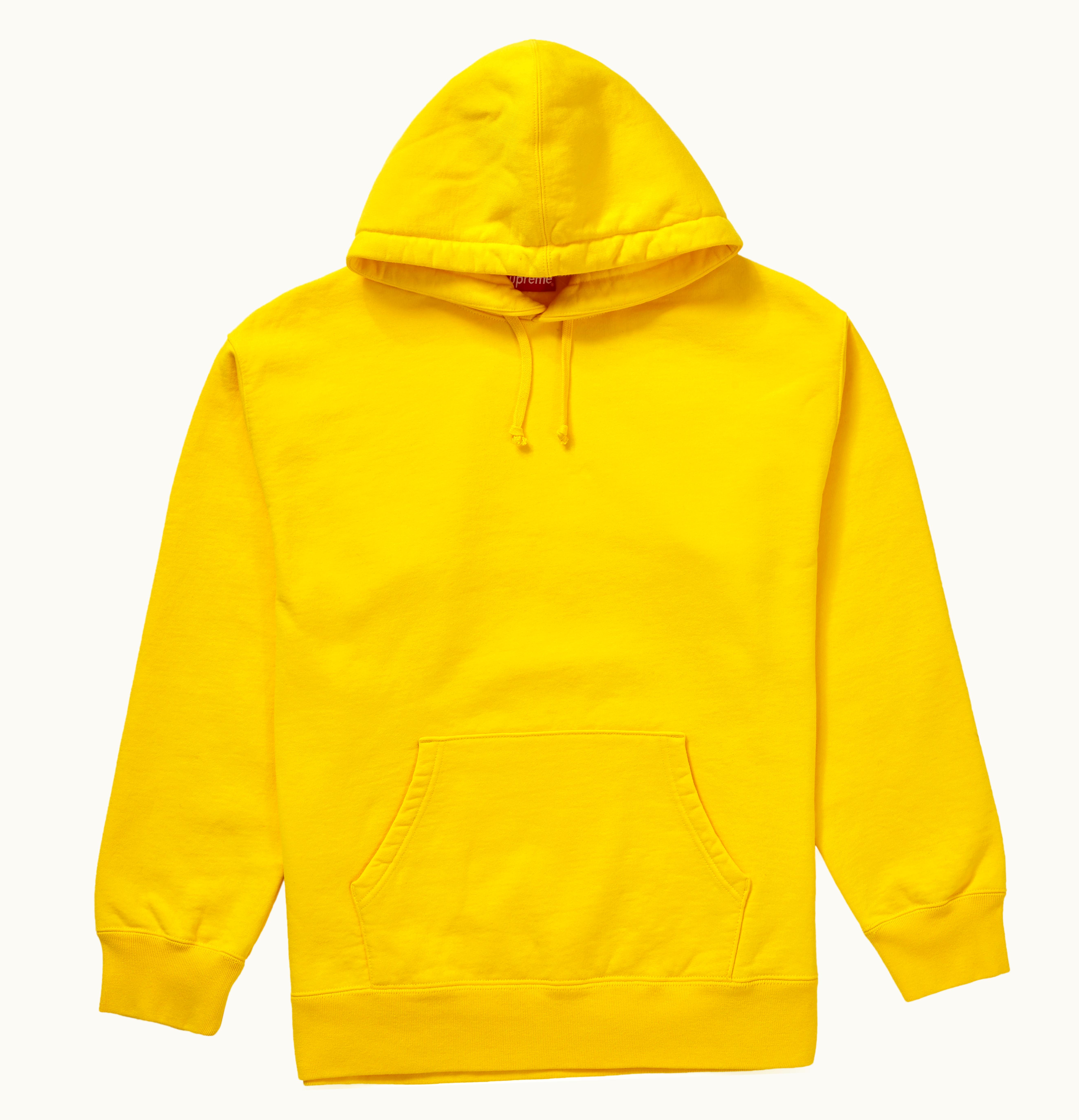 Supreme Supreme Rhinestone Script Hooded Sweatshirt Yellow
