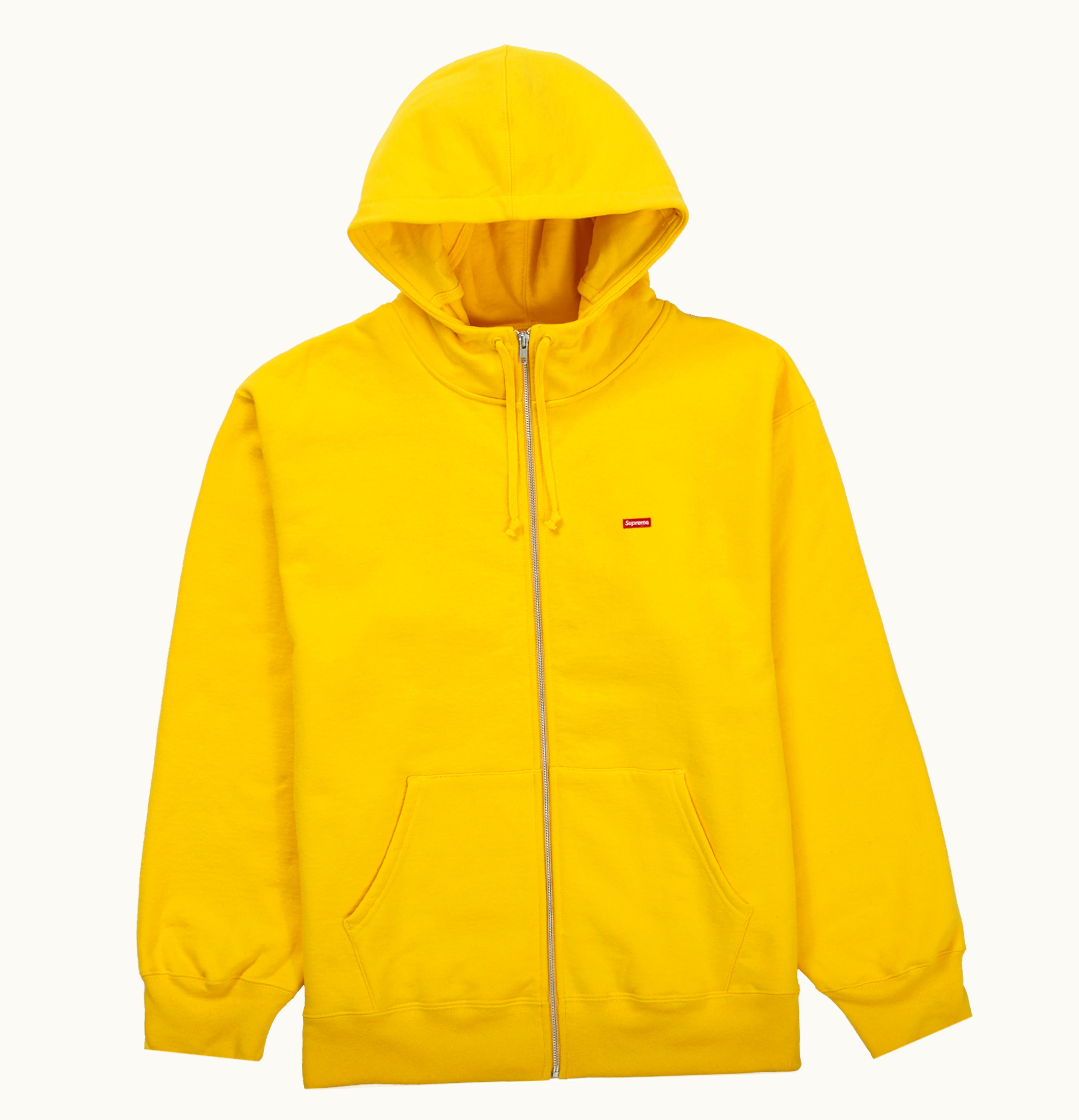 Supreme Supreme Small Box Facemask Zip Up Hooded Sweatshirt FW21 Yellow