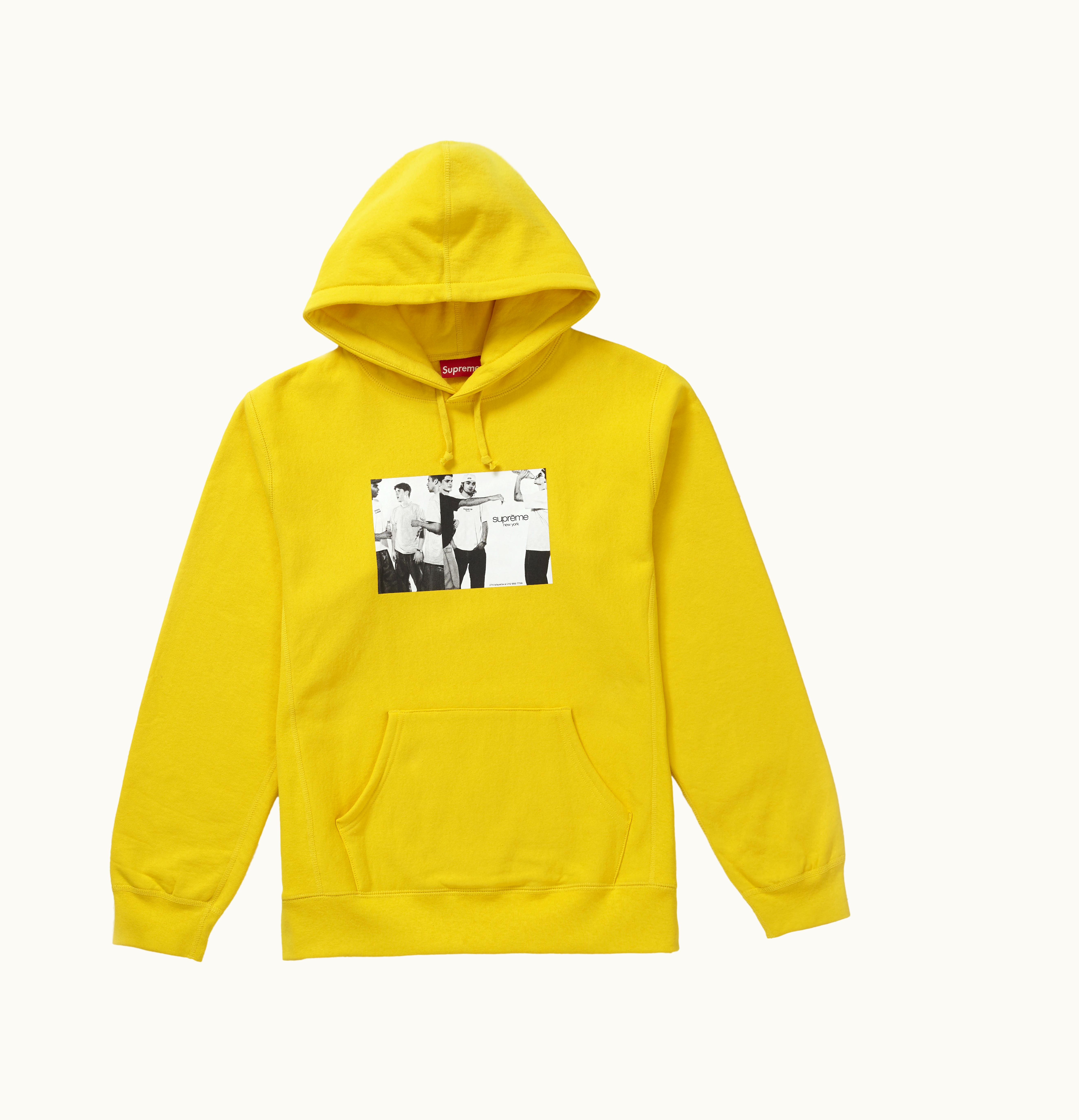 Supreme Supreme Classic Ad Hooded Sweatshirt Yellow