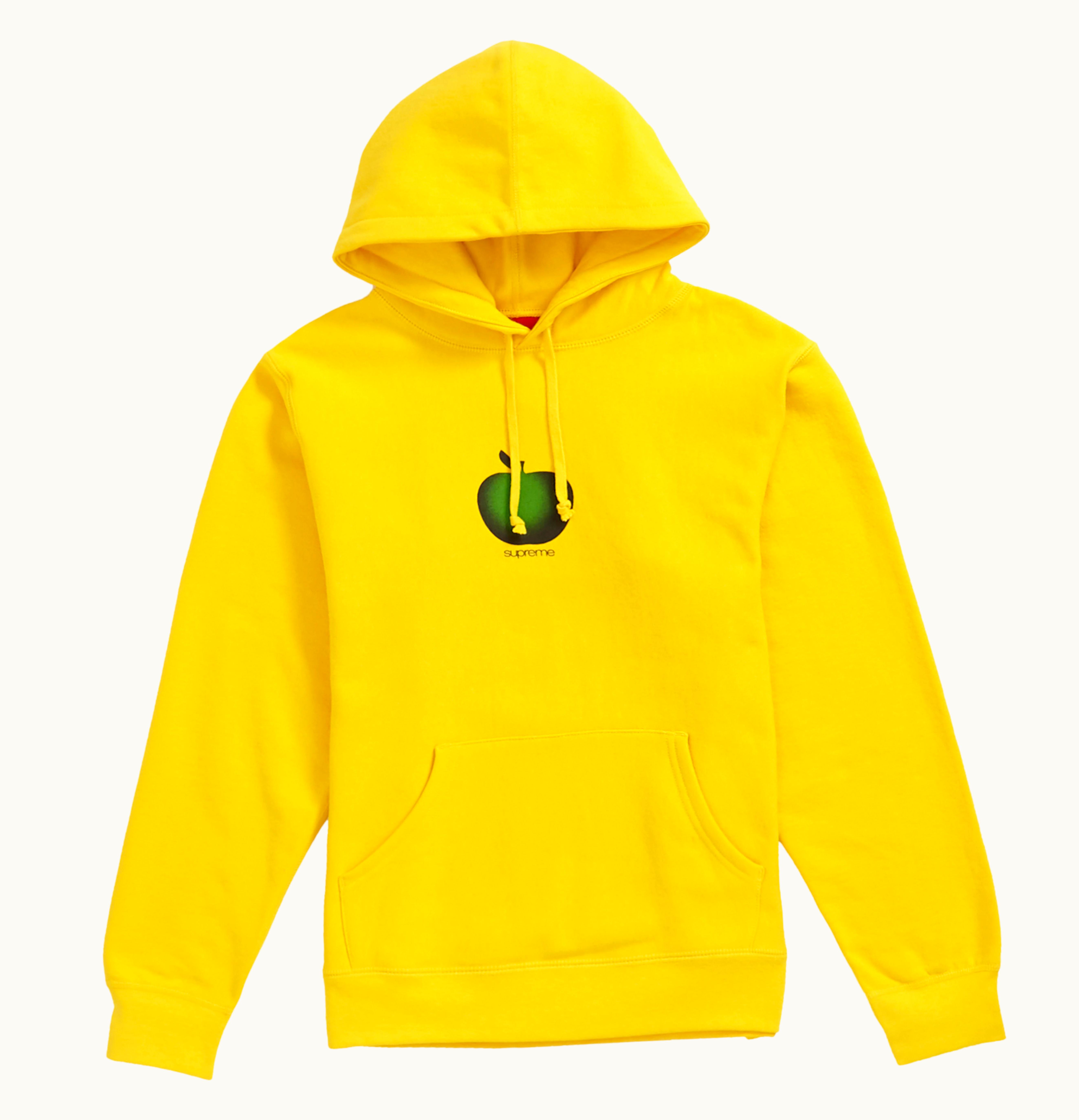 Supreme Supreme Apple Hooded Sweatshirt Yellow