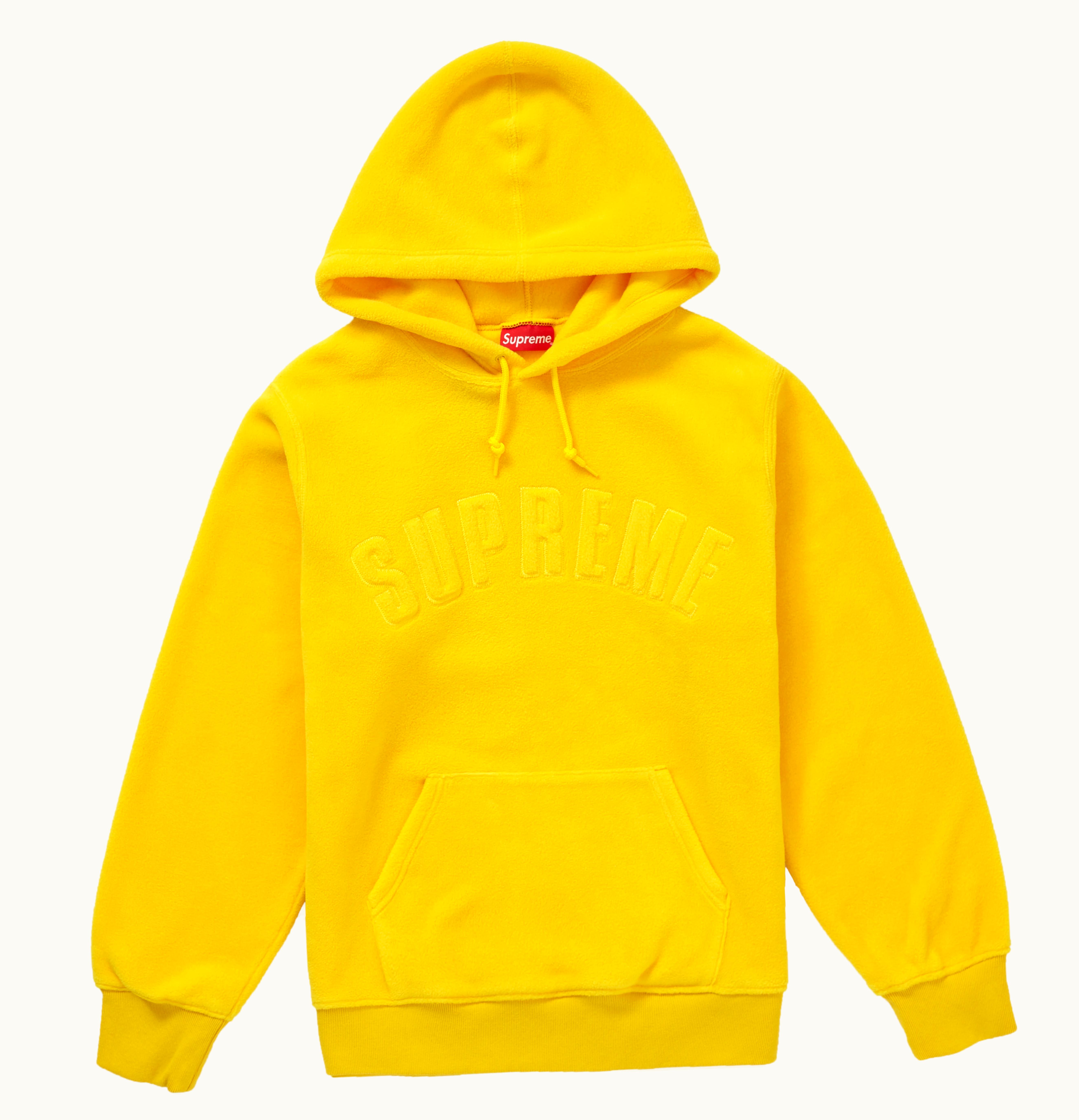 Supreme Supreme Polartec Hooded Sweatshirt FW18 Yellow