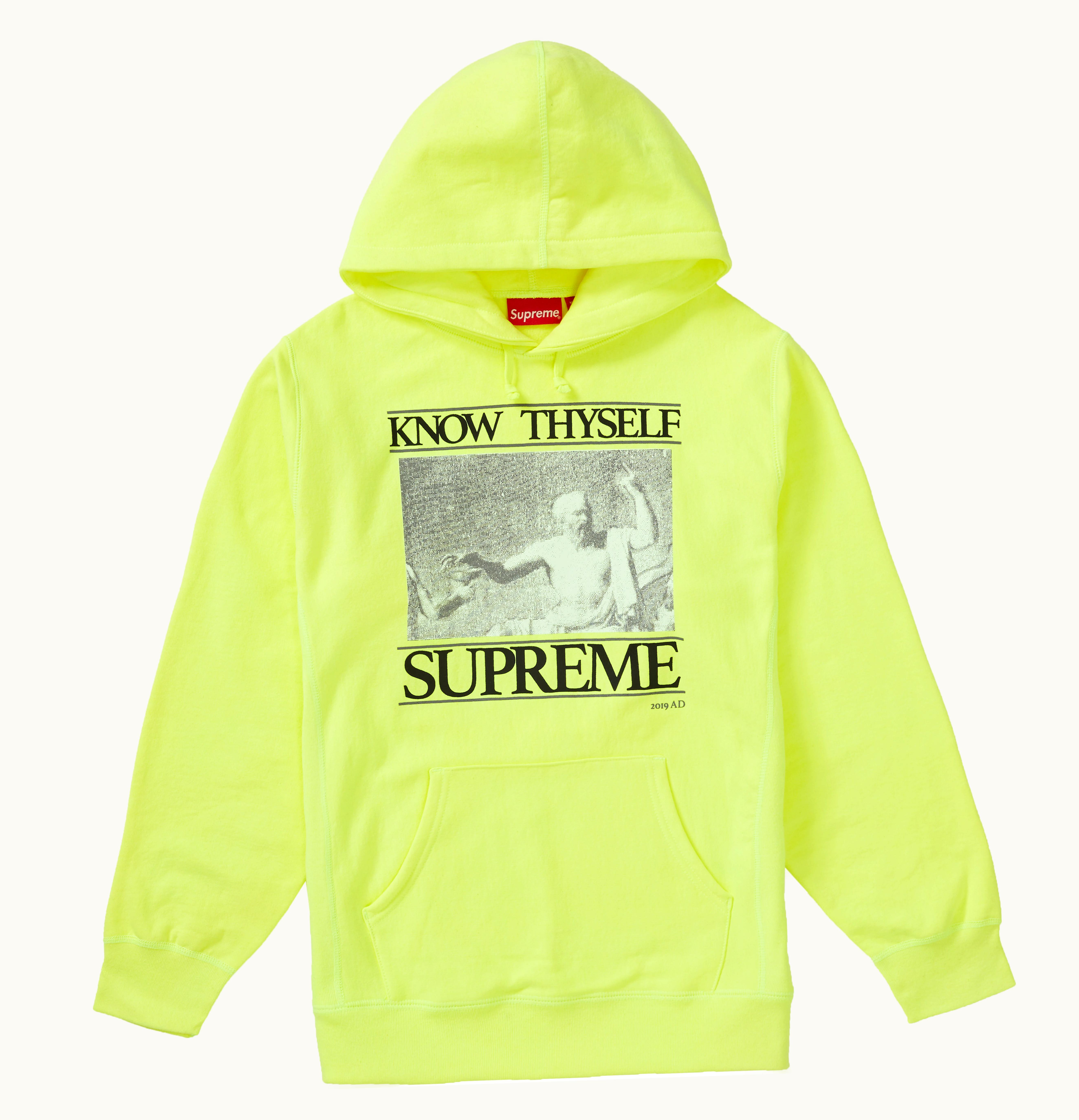 Supreme Supreme Know Thyself Hooded Sweatshirt Bright Yellow