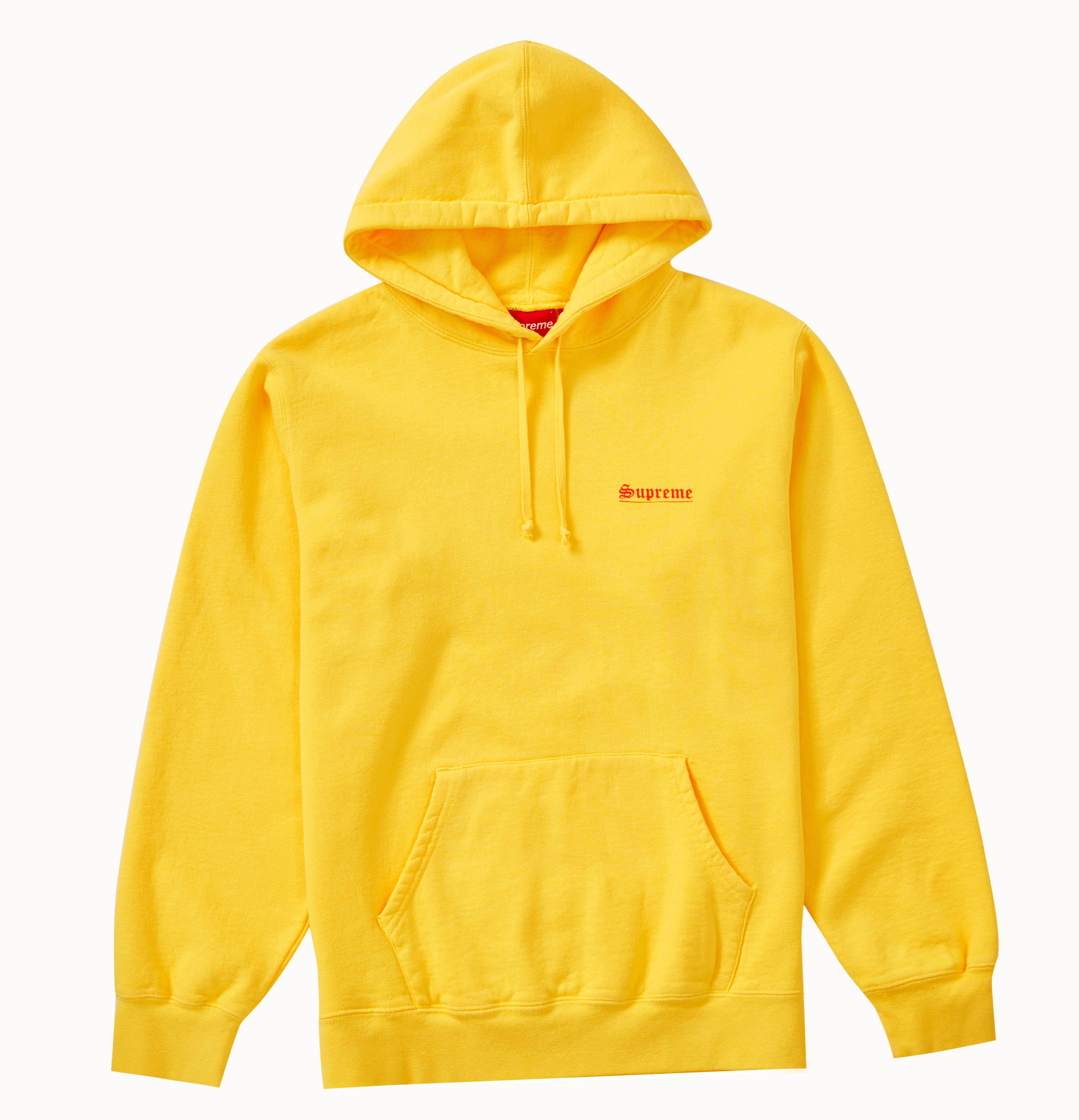 Supreme Supreme Mary Hooded Sweatshirt Yellow
