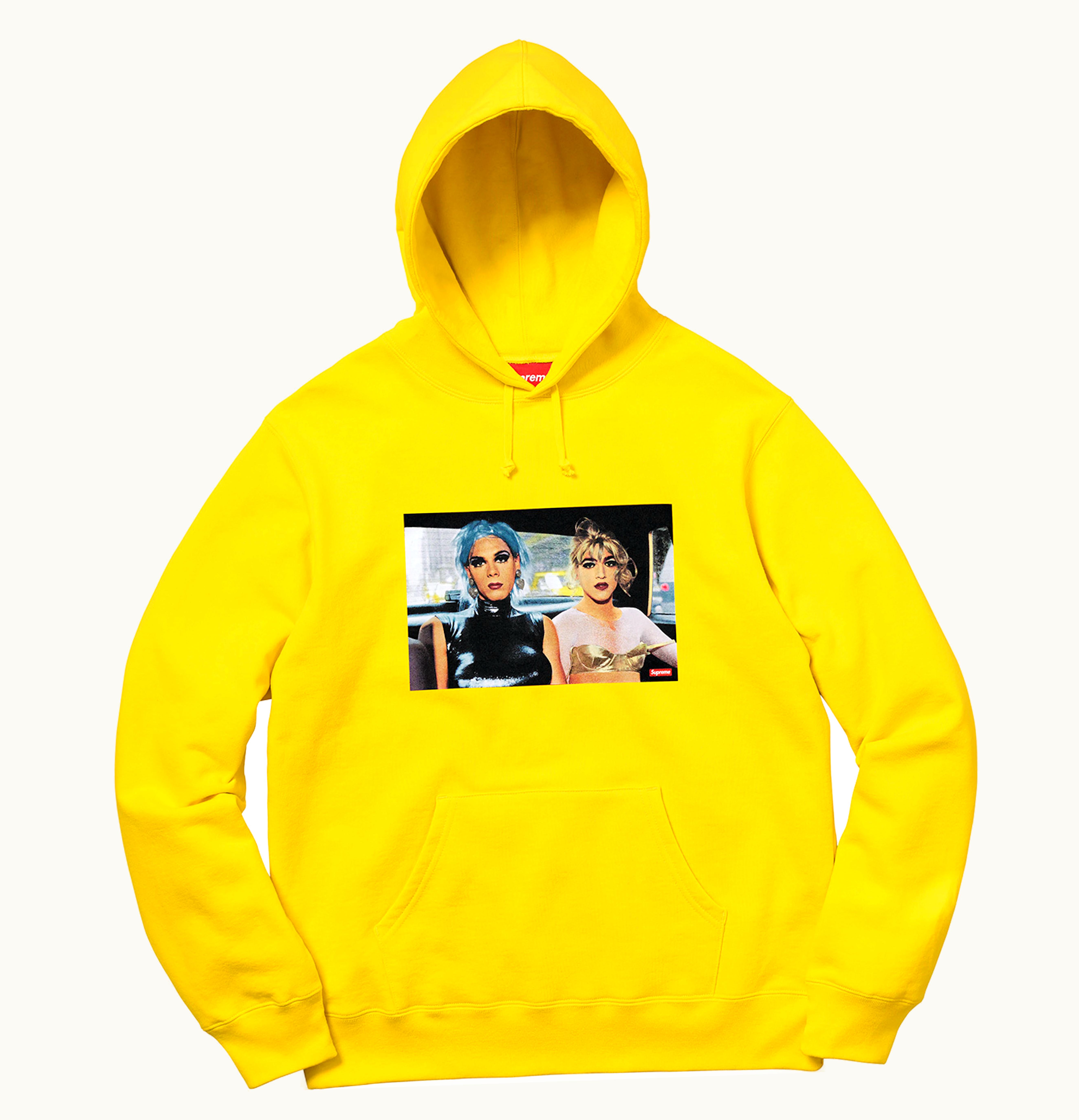 Supreme Supreme Nan GoldinSupreme Misty and Jimmy Paulette Hooded Sweatshirt Yellow