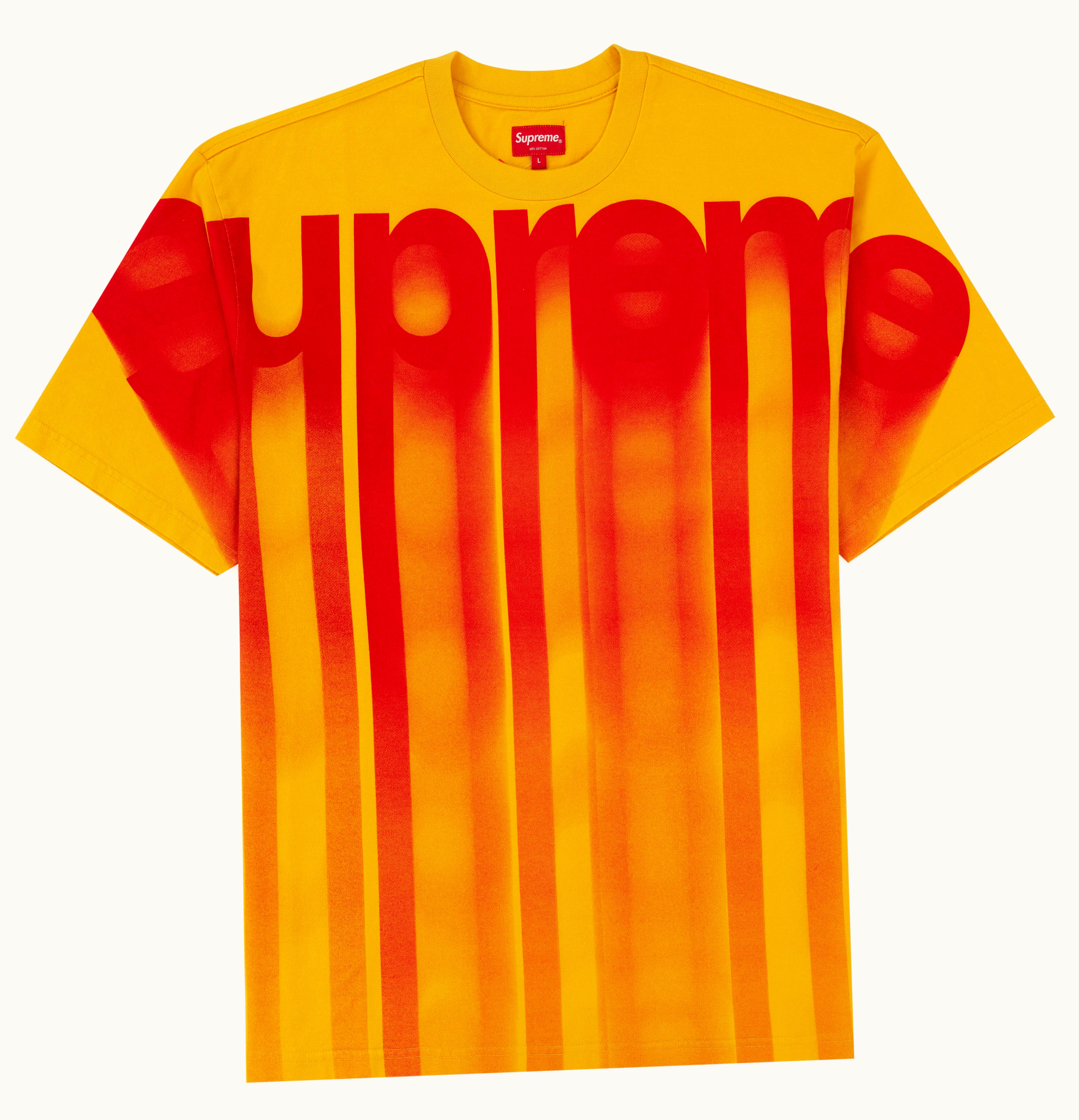 Supreme Supreme Bleed Logo S S Top Yellow