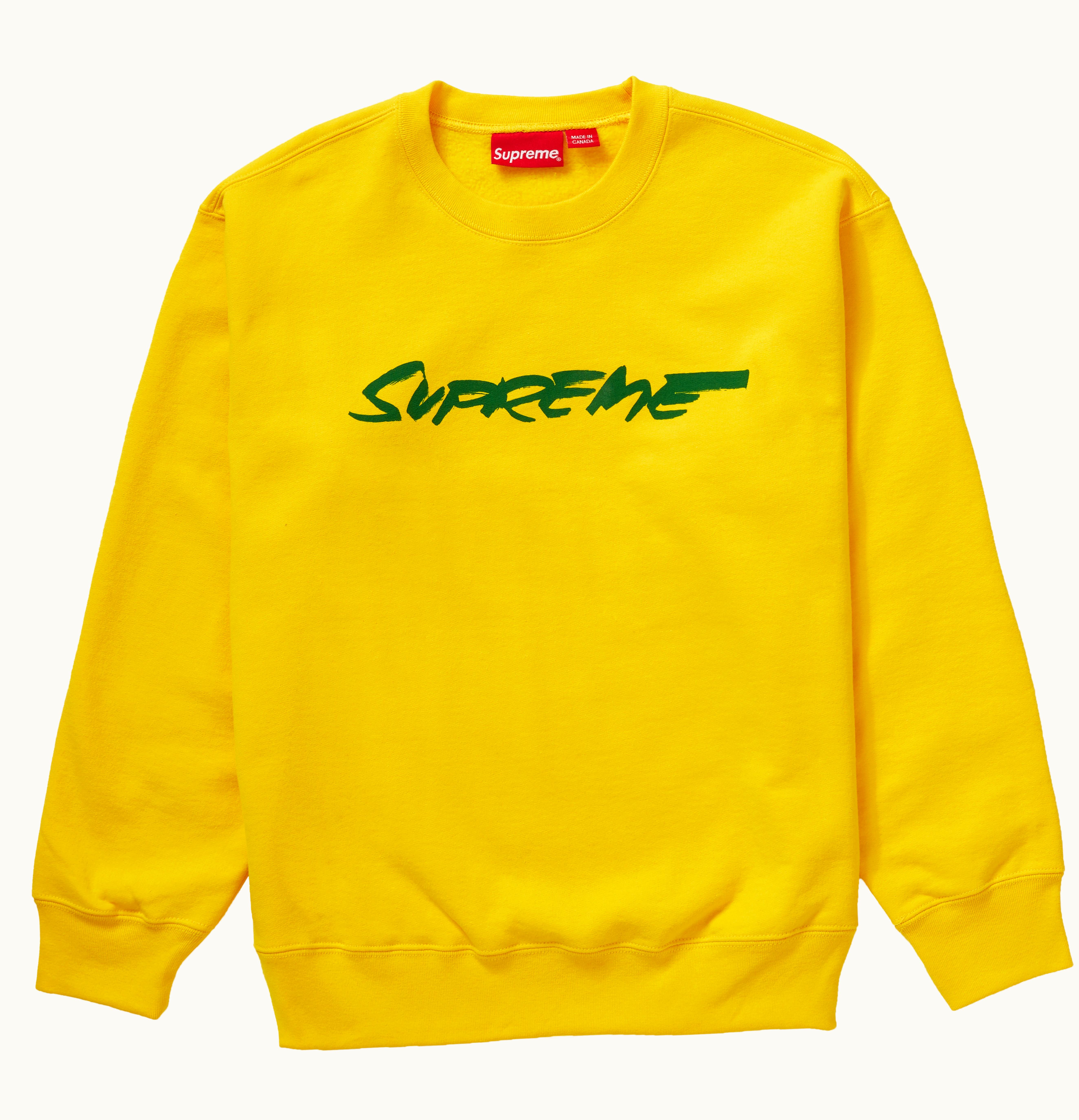 Supreme Supreme Futura Logo Crewneck Yellow