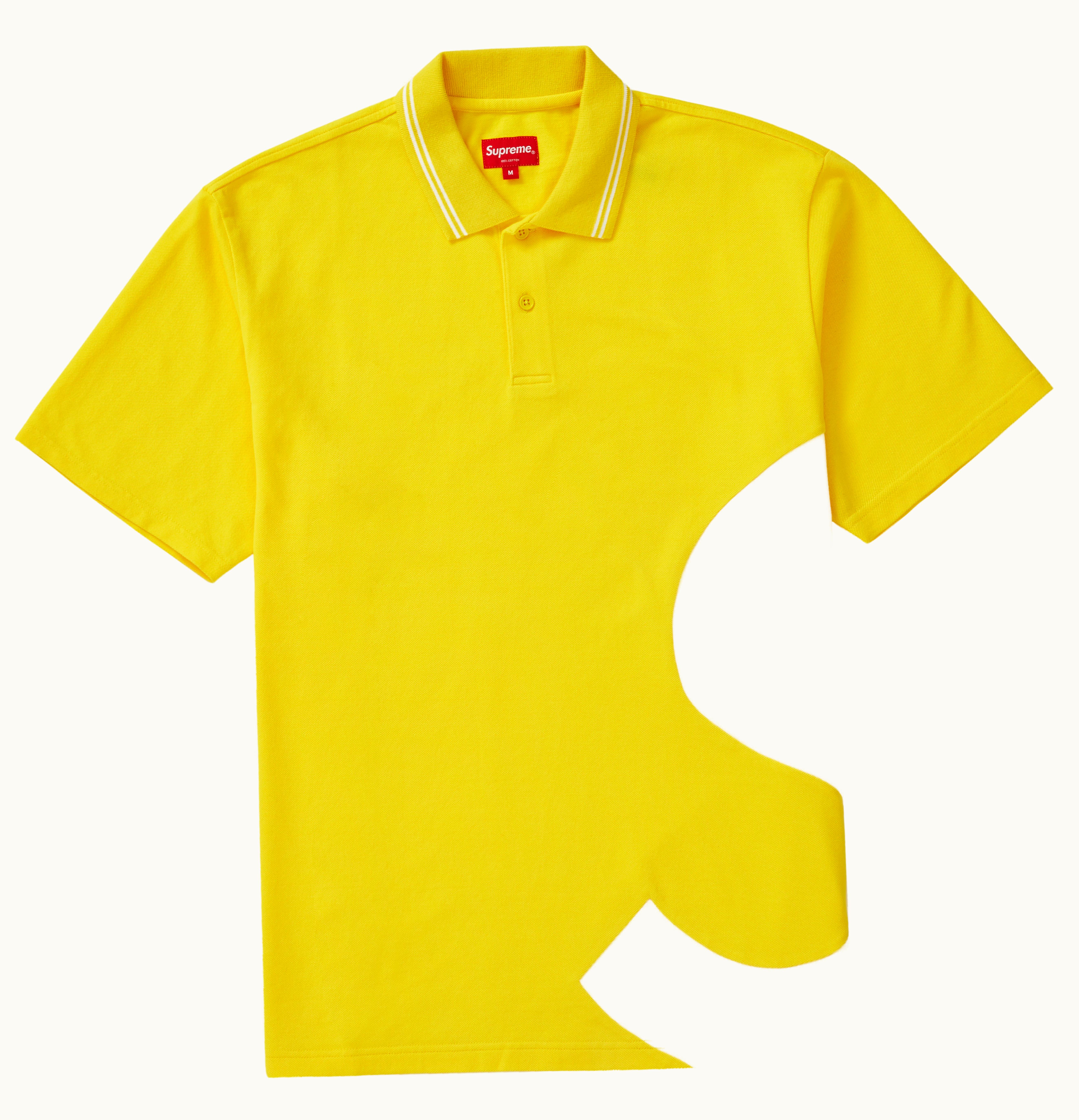 Supreme Supreme S Logo Polo Yellow