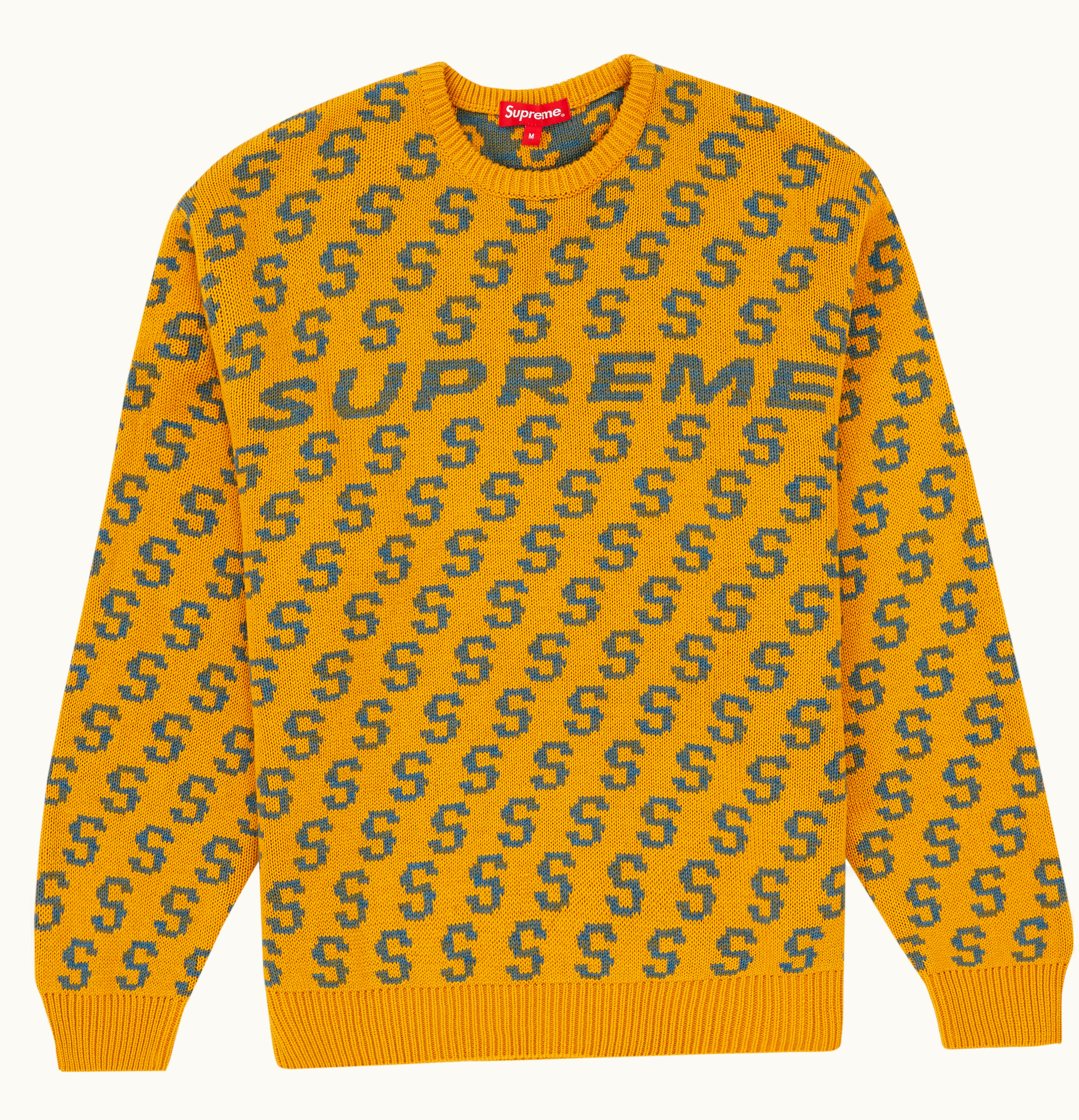 Supreme Supreme S Repeat Sweater Yellow