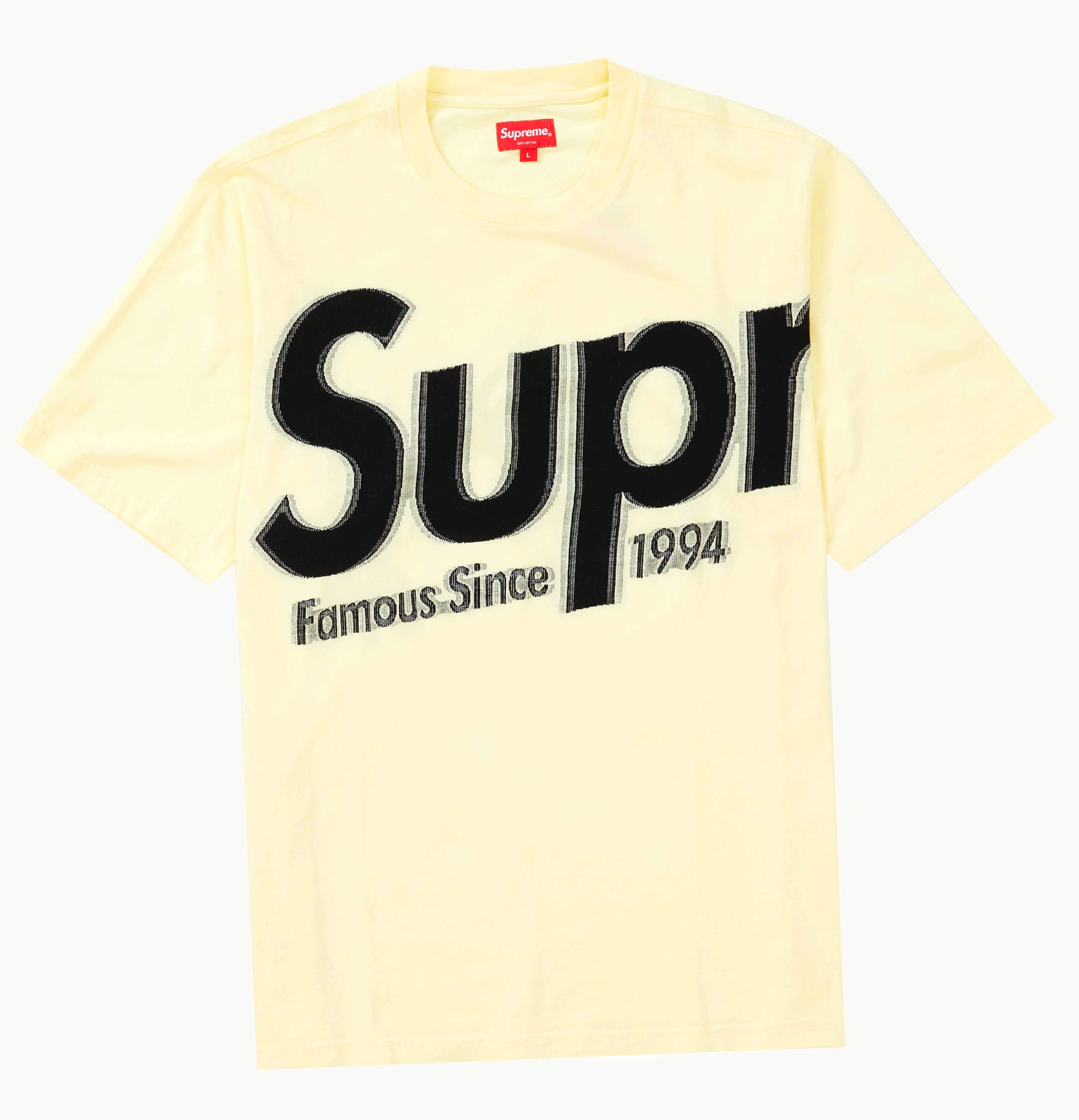 Supreme Supreme Intarsia Spellout S S Top Pale Yellow
