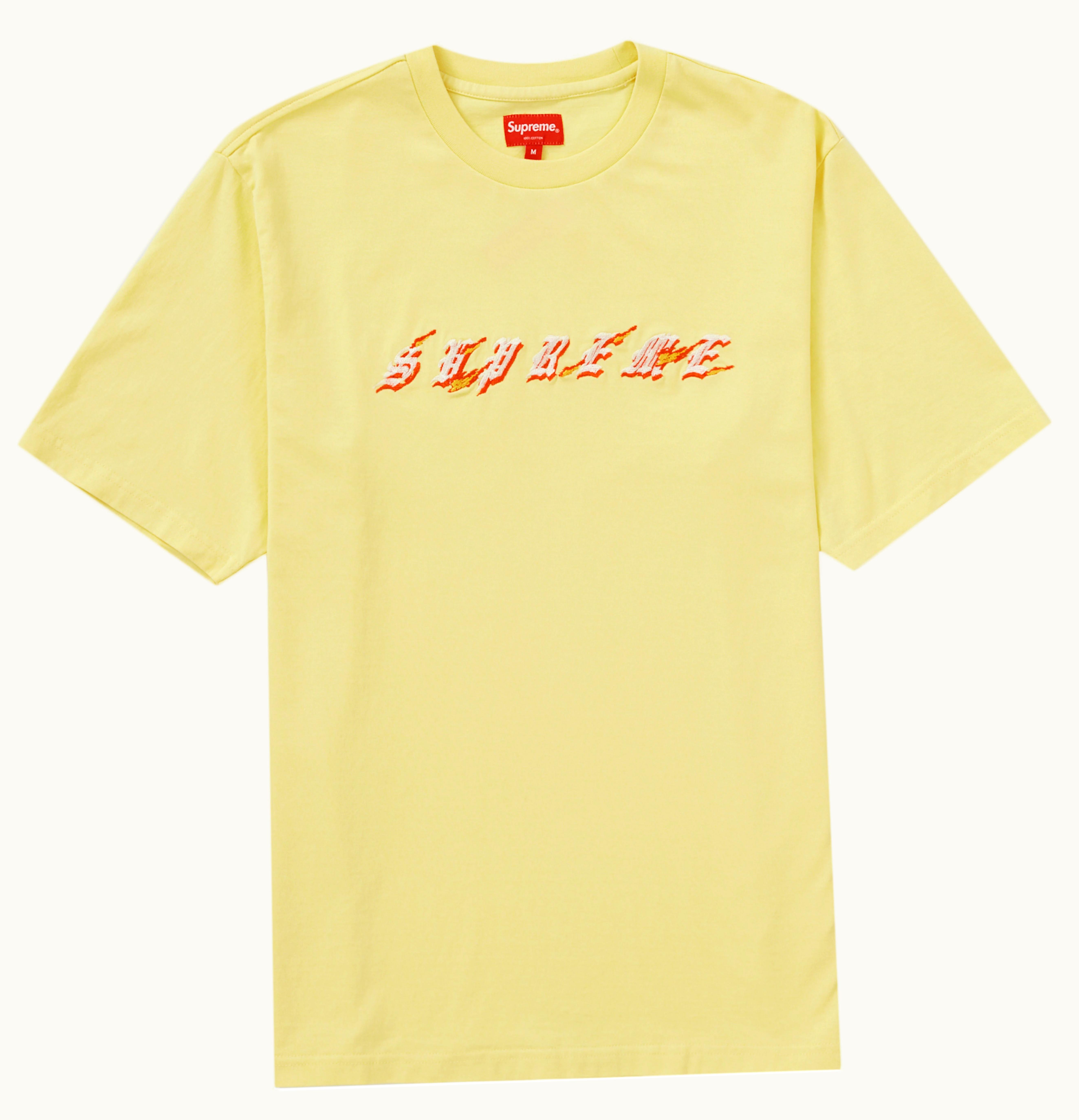 Supreme Supreme Flames S S Top SS22 Pale Yellow