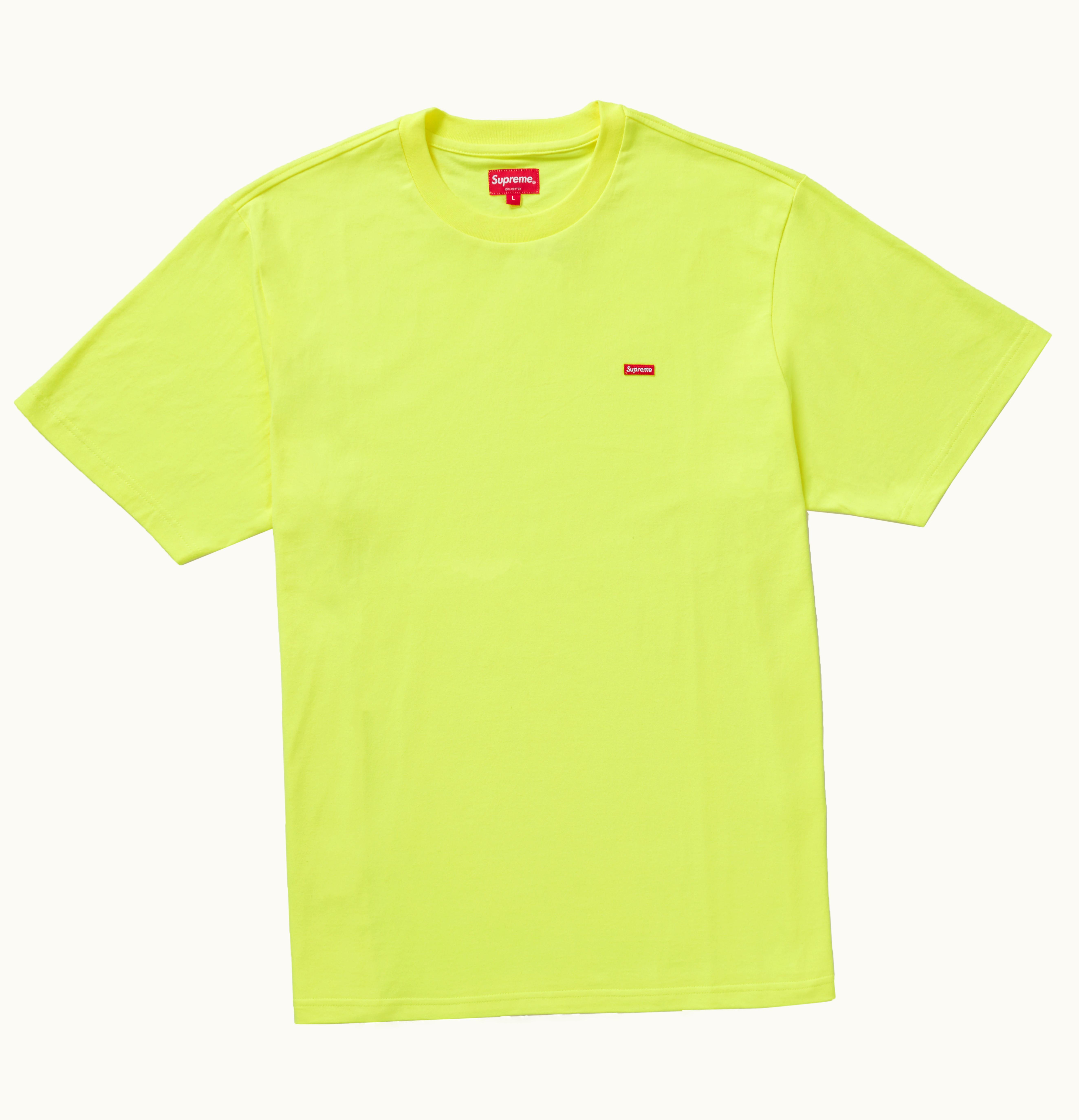 Supreme Supreme Small Box Tee FW20 Fluorescent Yellow