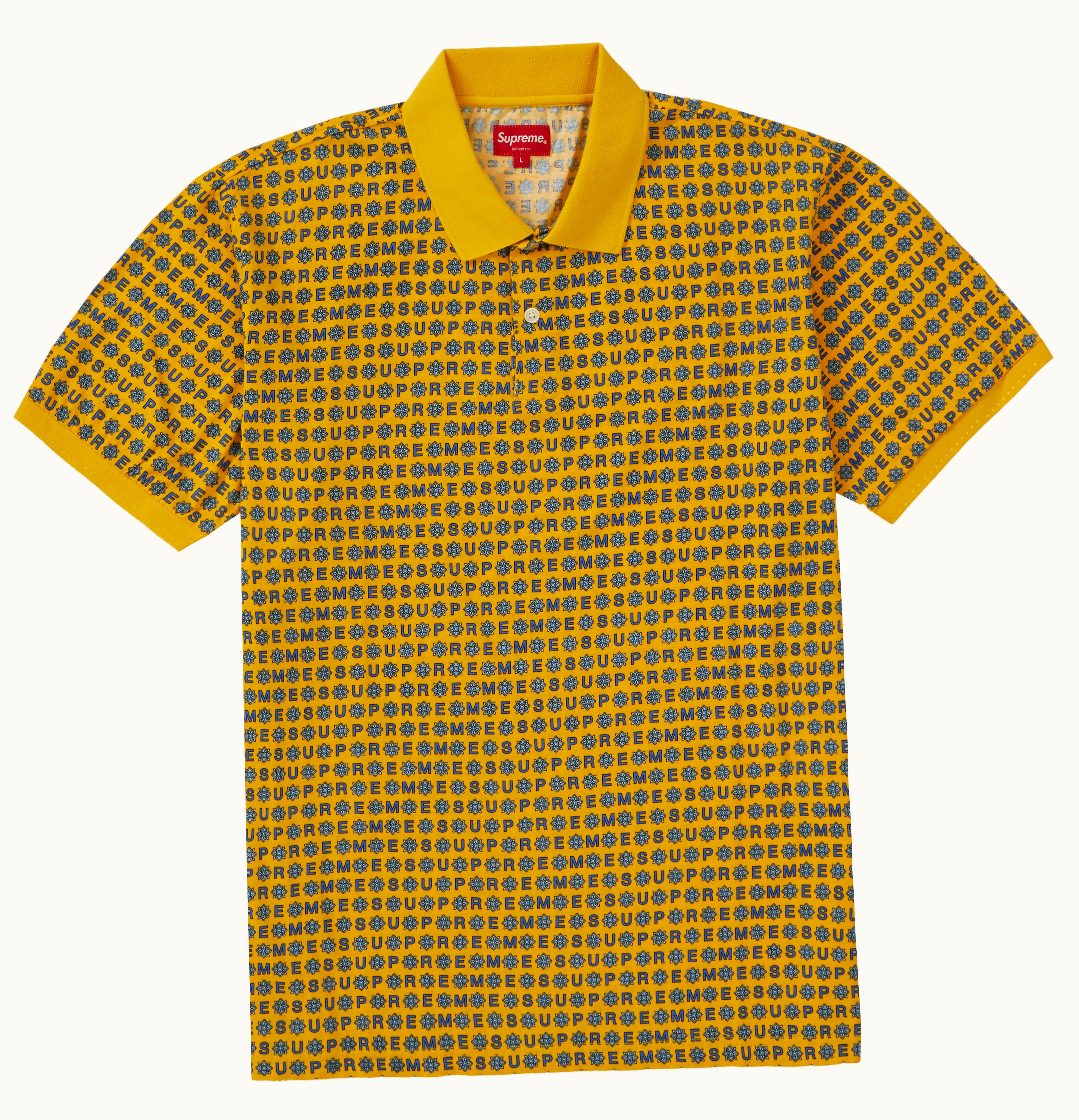 Supreme Supreme Foulard Polo Yellow