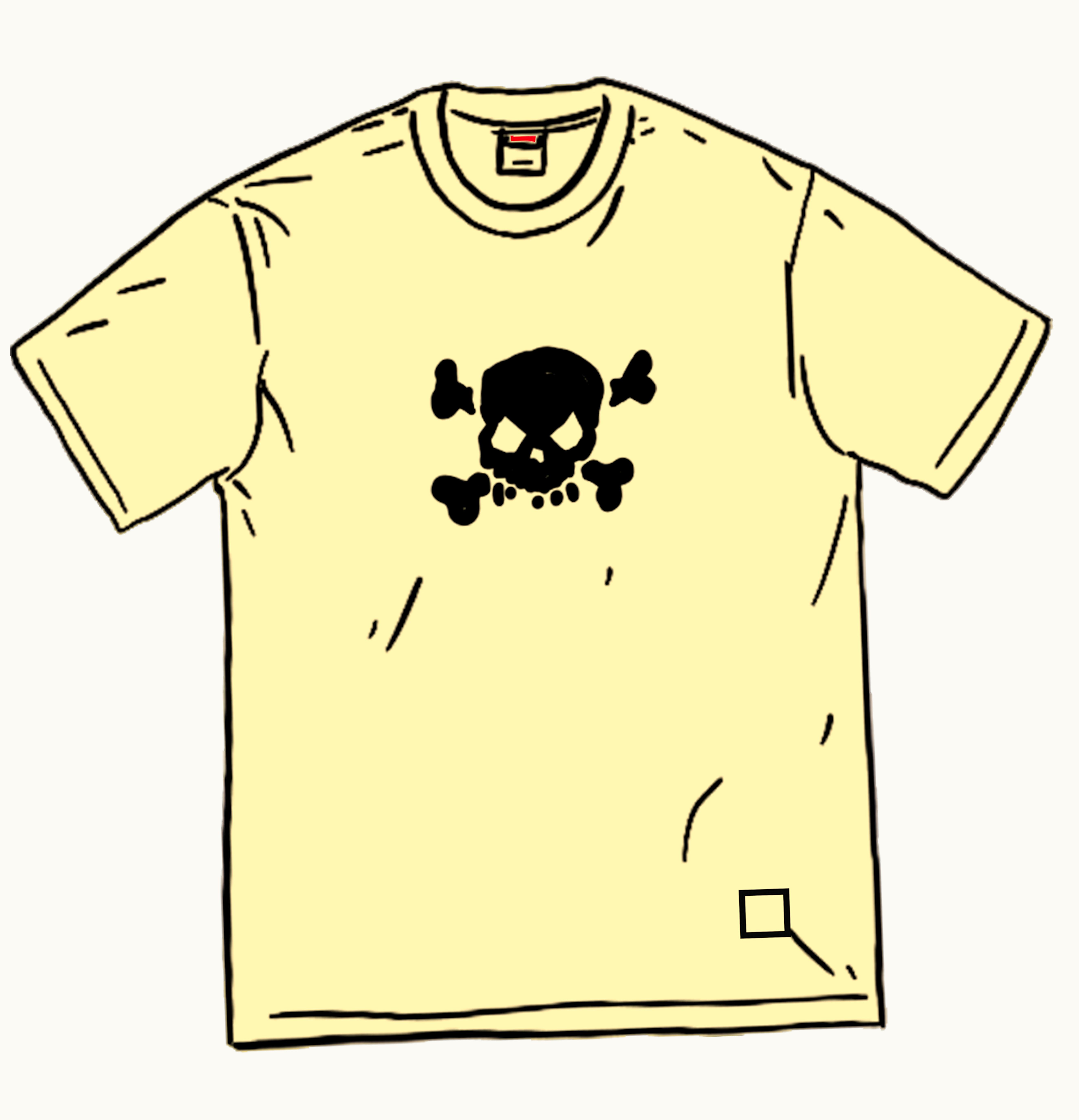 Supreme Supreme Skull S S Top Pale Yellow