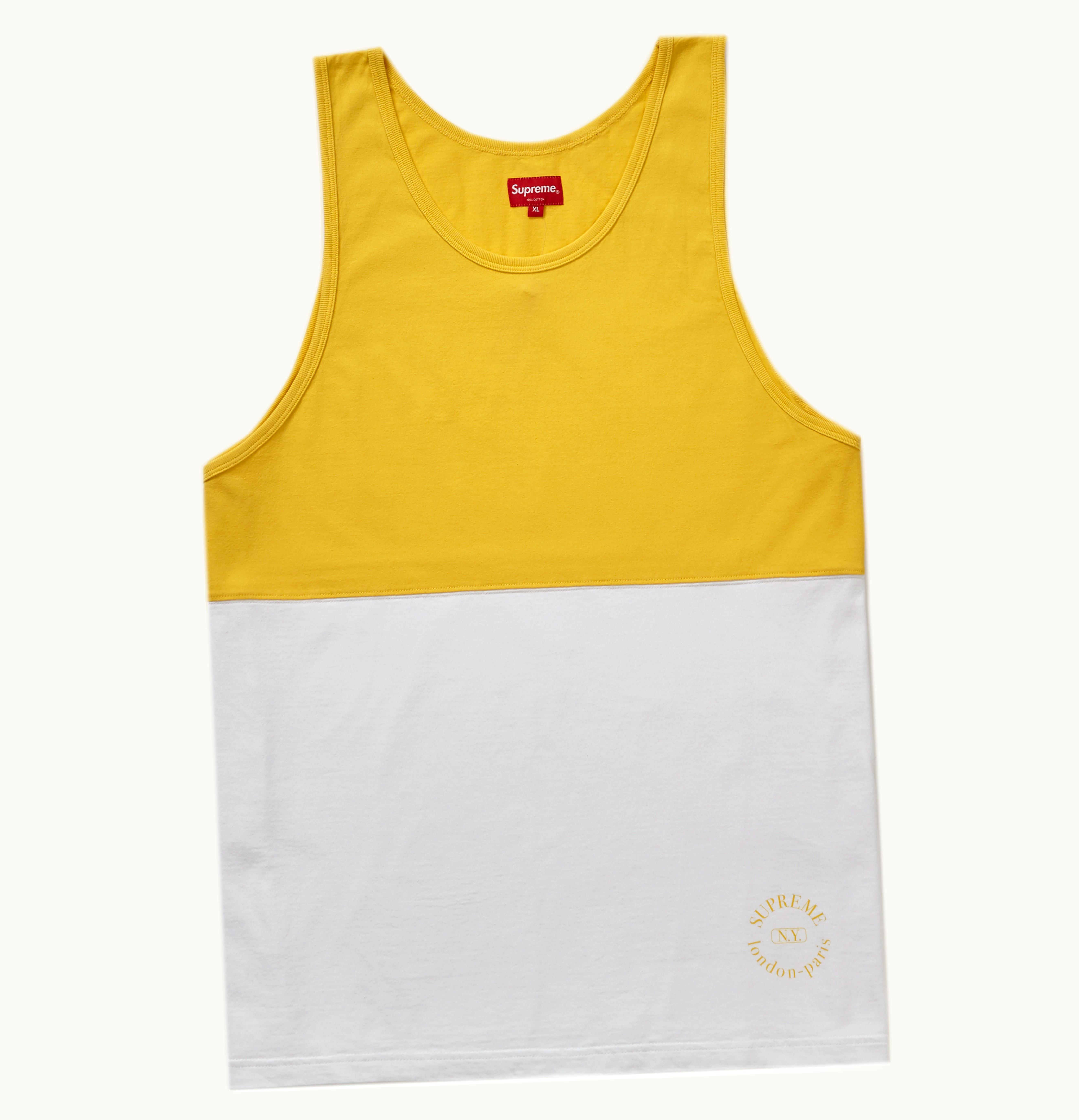 Supreme Supreme Split Tank Top Yellow
