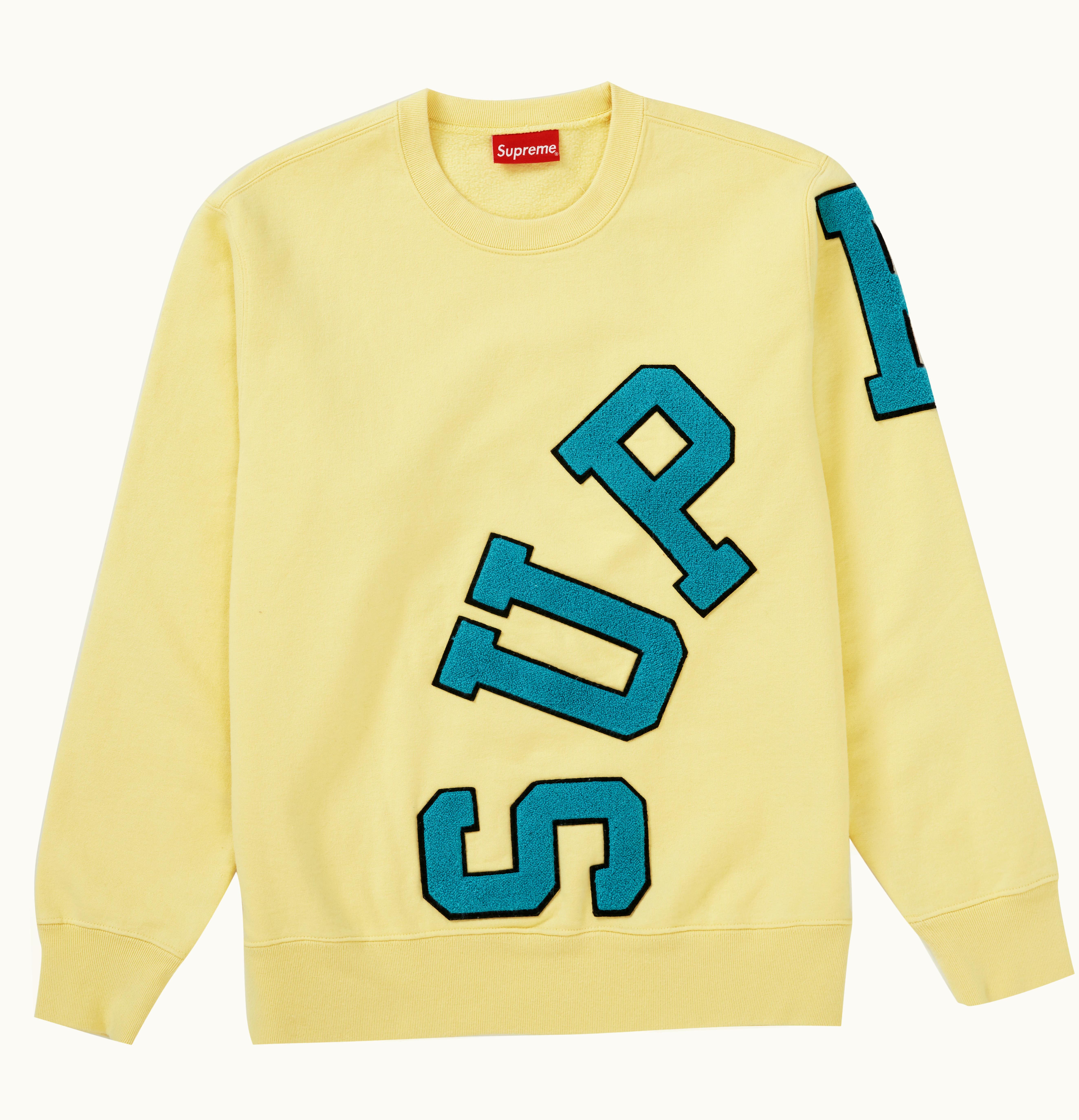 Supreme Supreme Big Arc Crewneck Light Yellow
