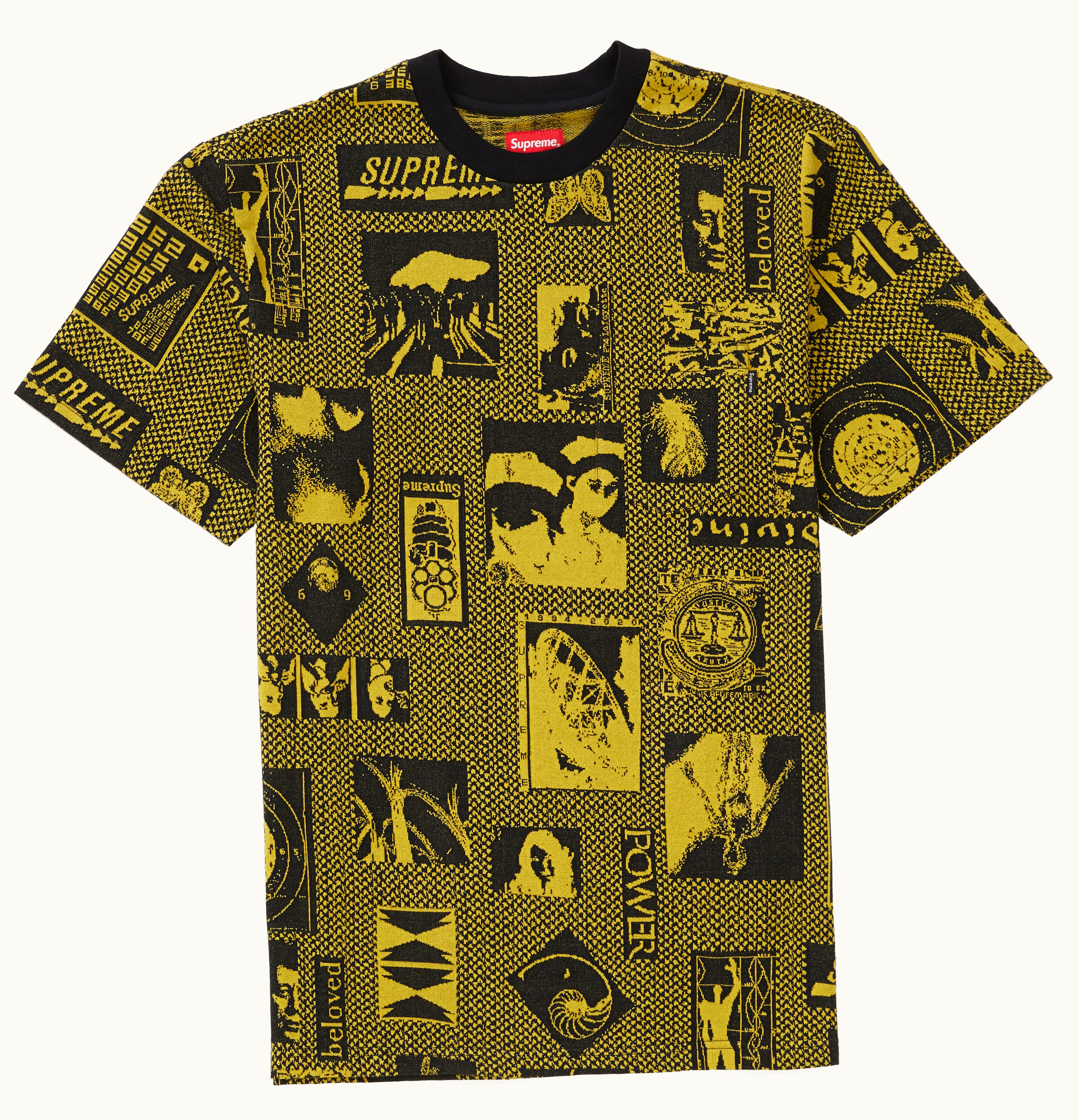 Supreme Supreme Heaven Jacquard S S Top Yellow