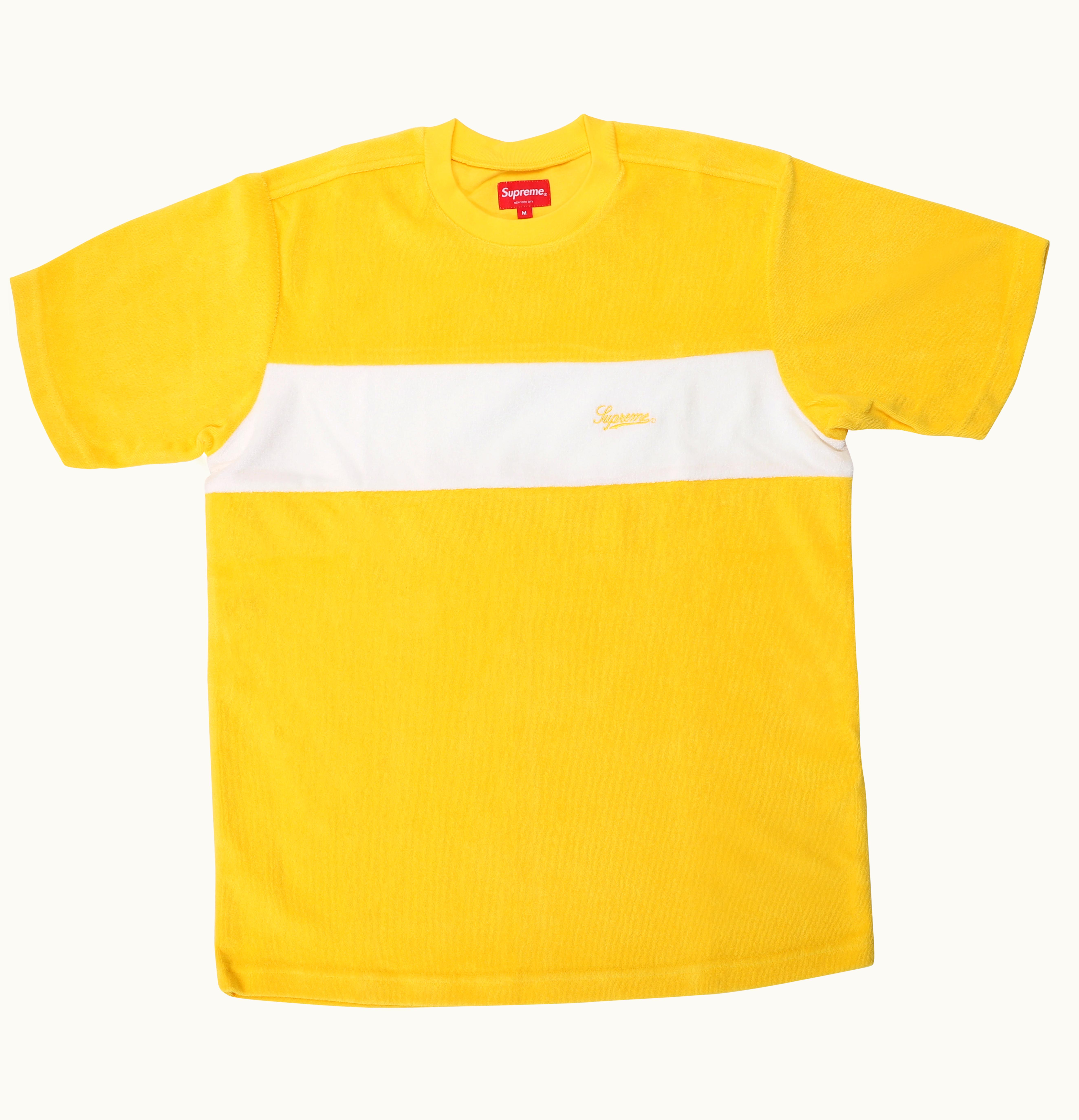 Supreme Supreme Chest Stripe Terry Top Yellow