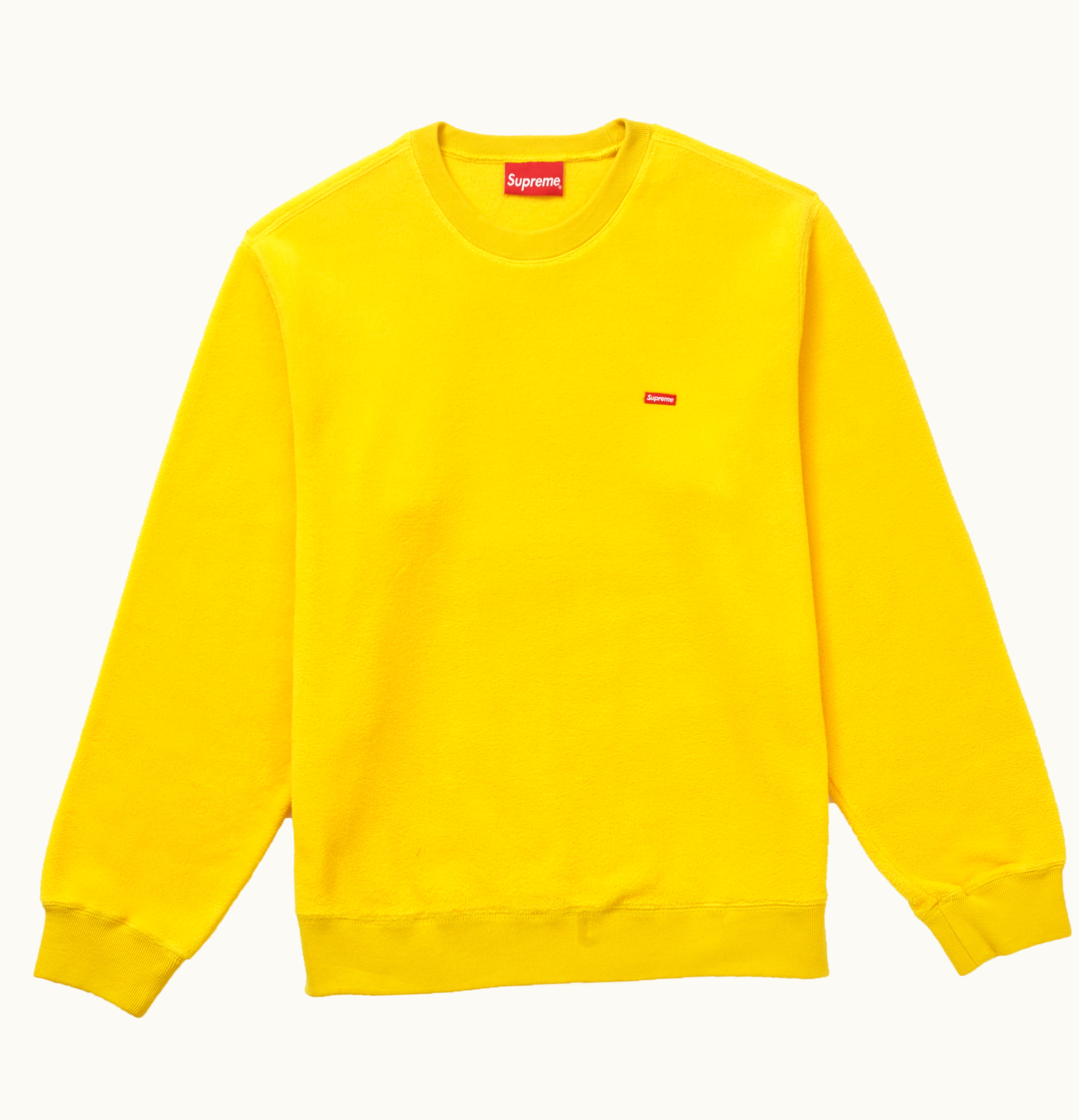 Supreme Supreme Polartec Small Box Crewneck Yellow