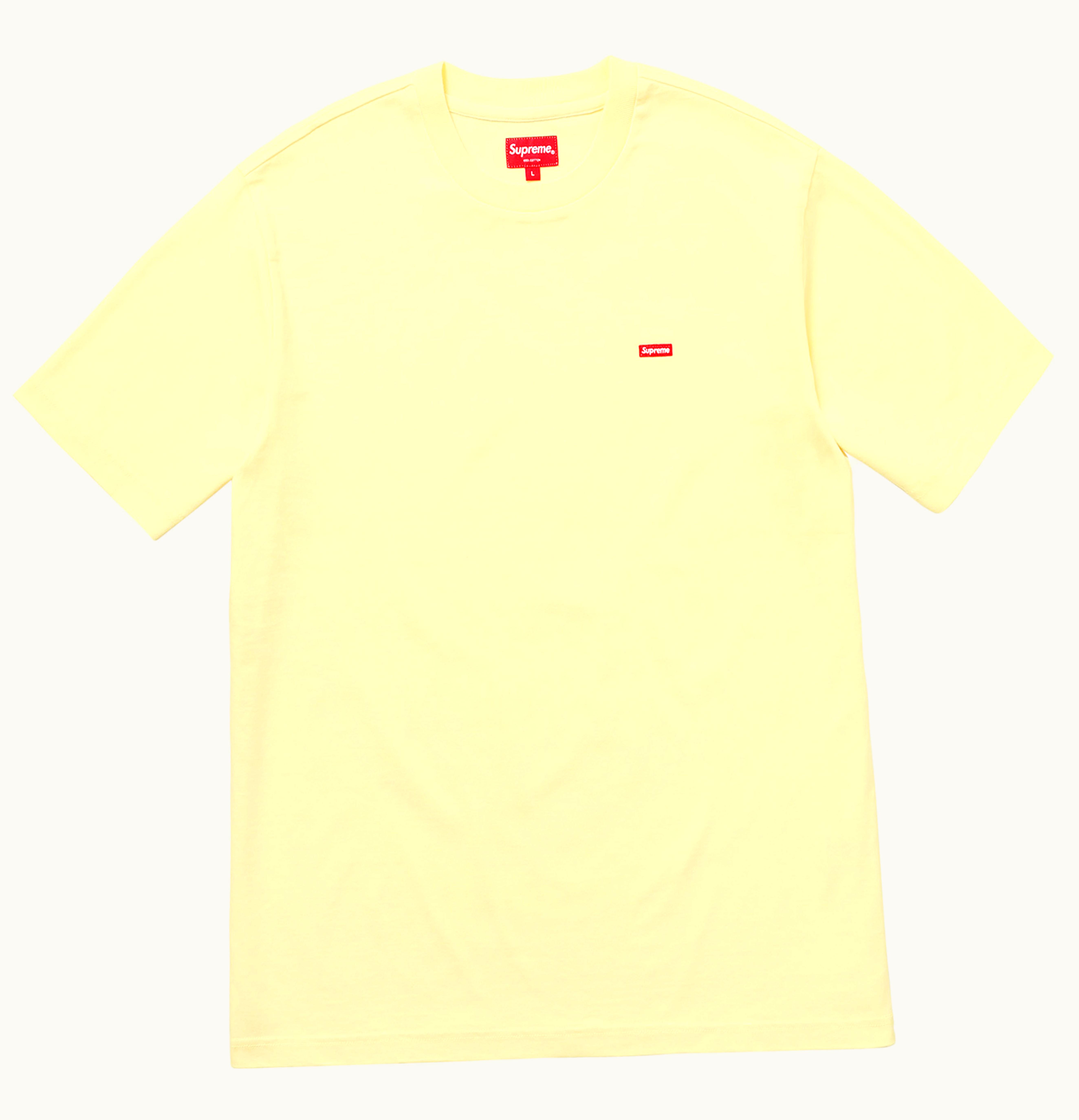 Supreme Supreme Small Box Tee SS18 Pale Yellow
