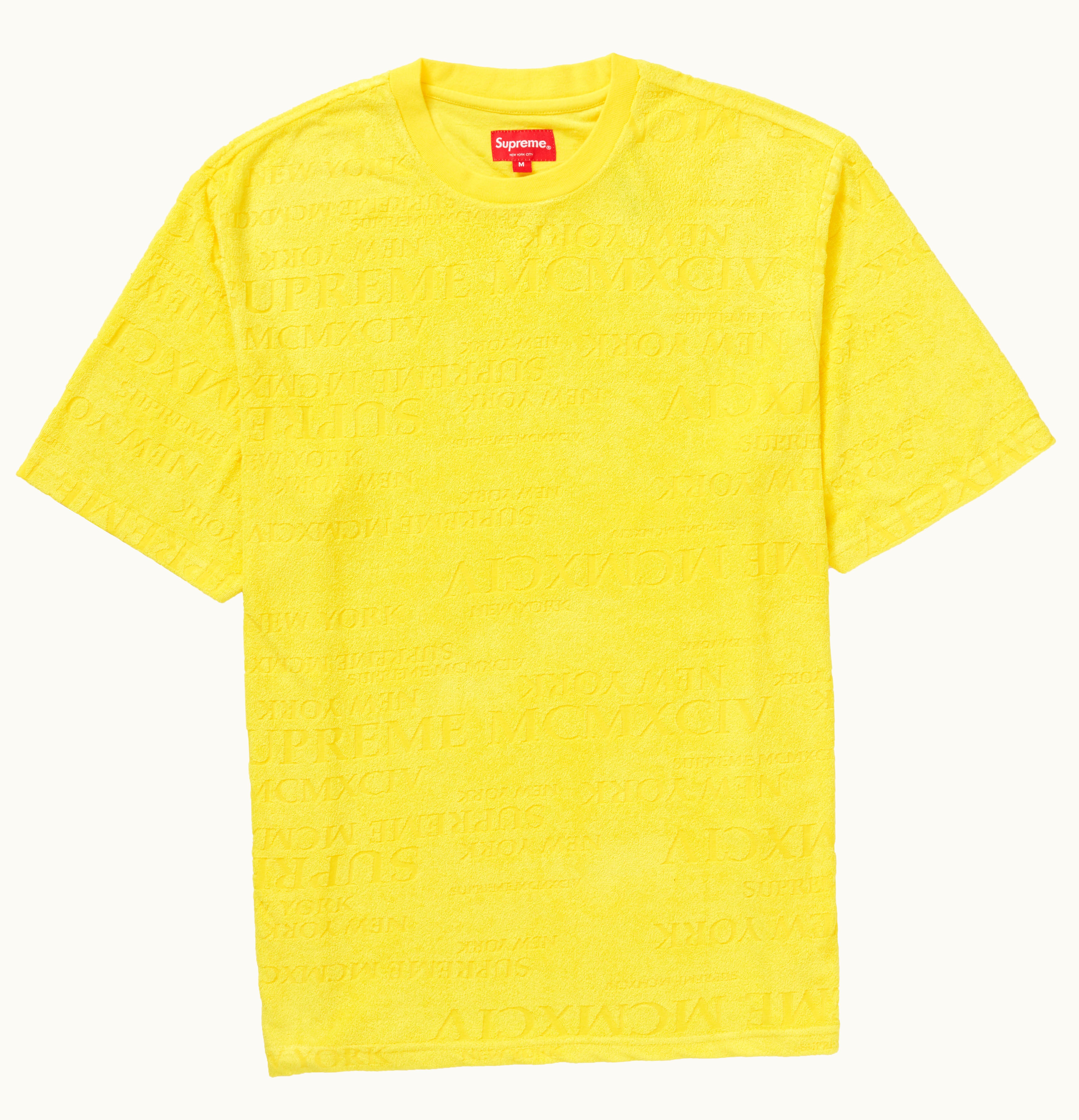 Supreme Supreme MCMXCIV Terry S S Top Yellow