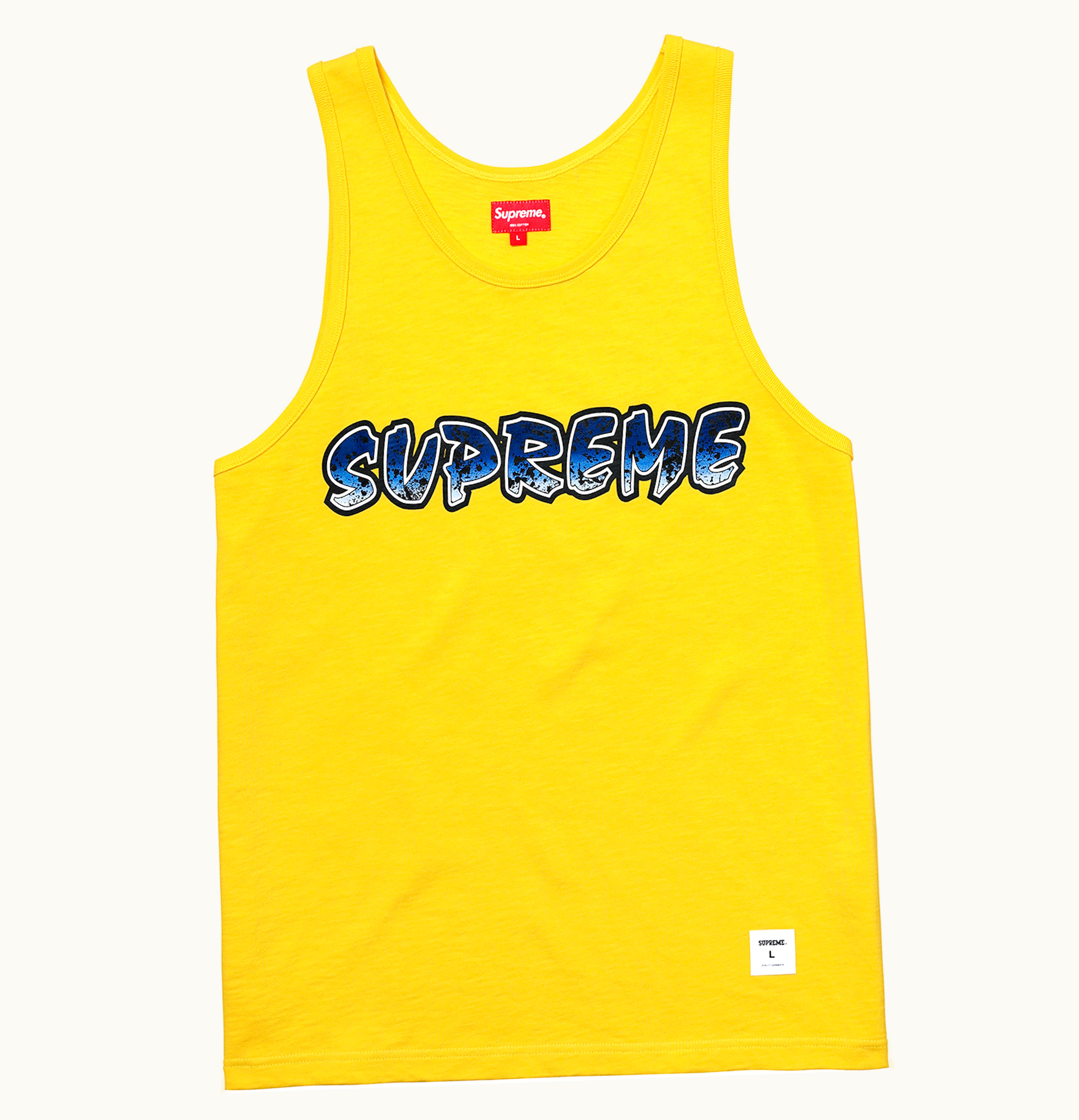 Supreme Supreme Splatter Tank Top Yellow