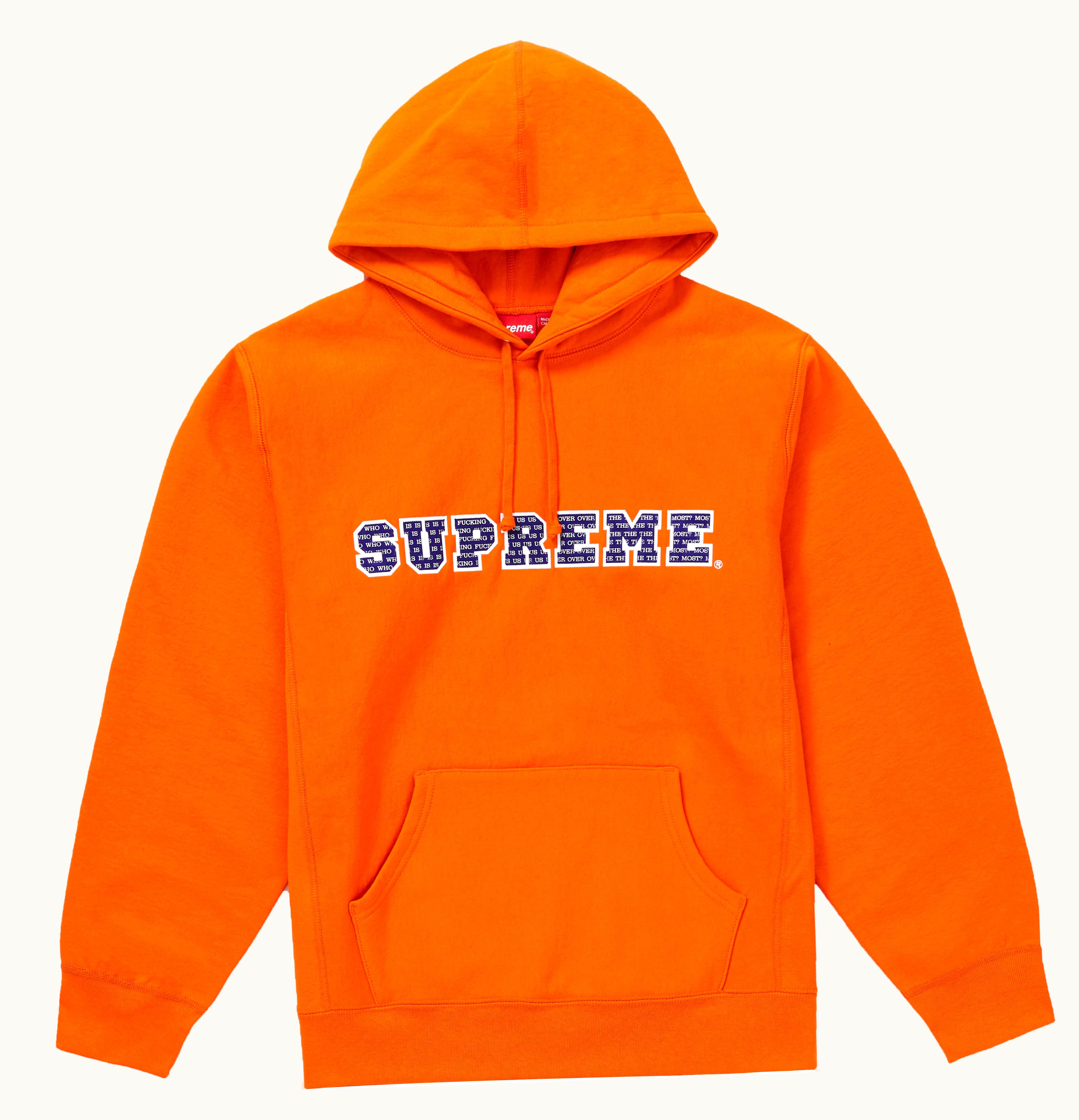 Supreme Supreme The Most Hooded Sweatshirt Orange