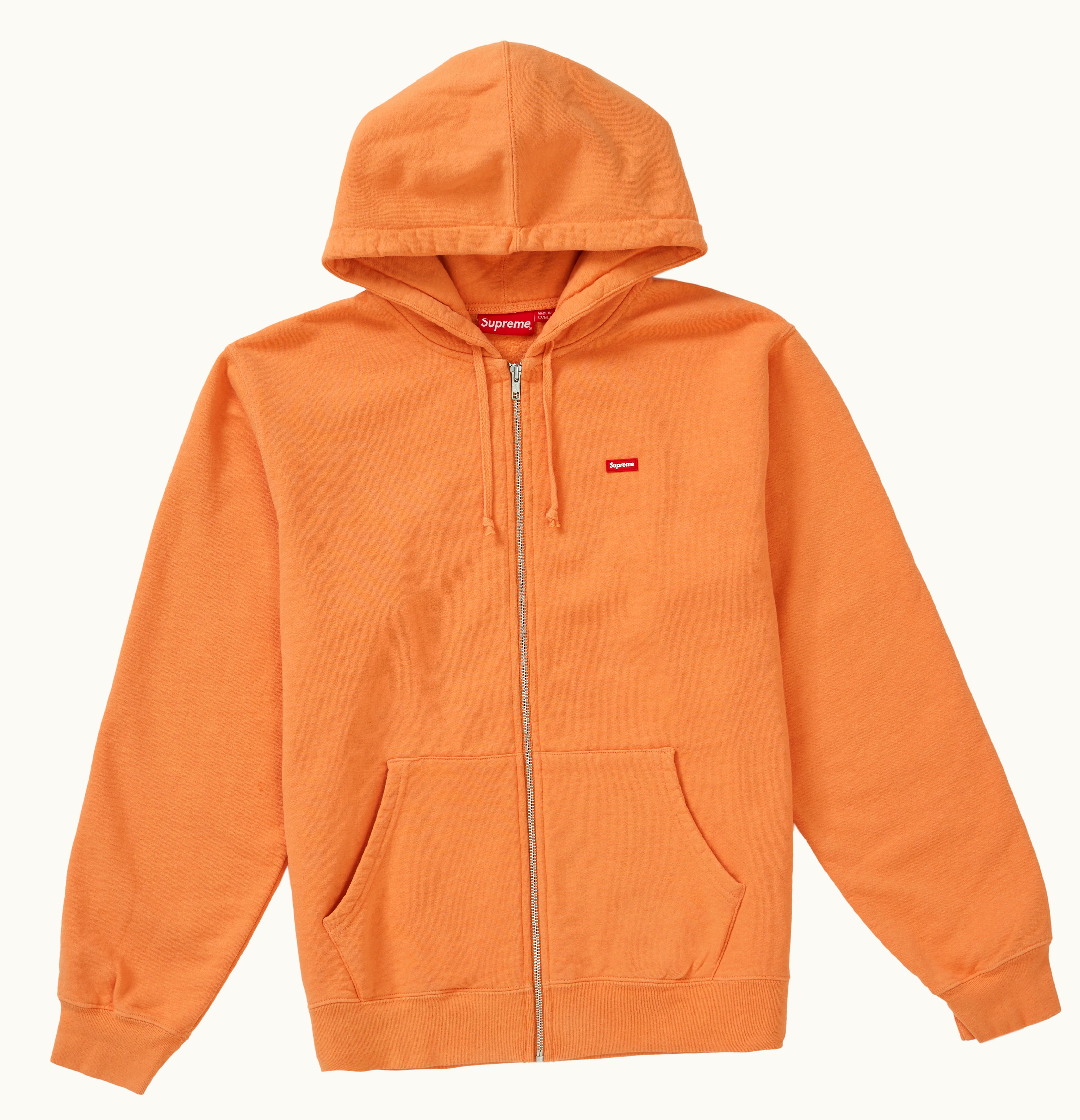 Supreme Supreme Small Box Zip Up Sweatshirt SS19 Pale Orange