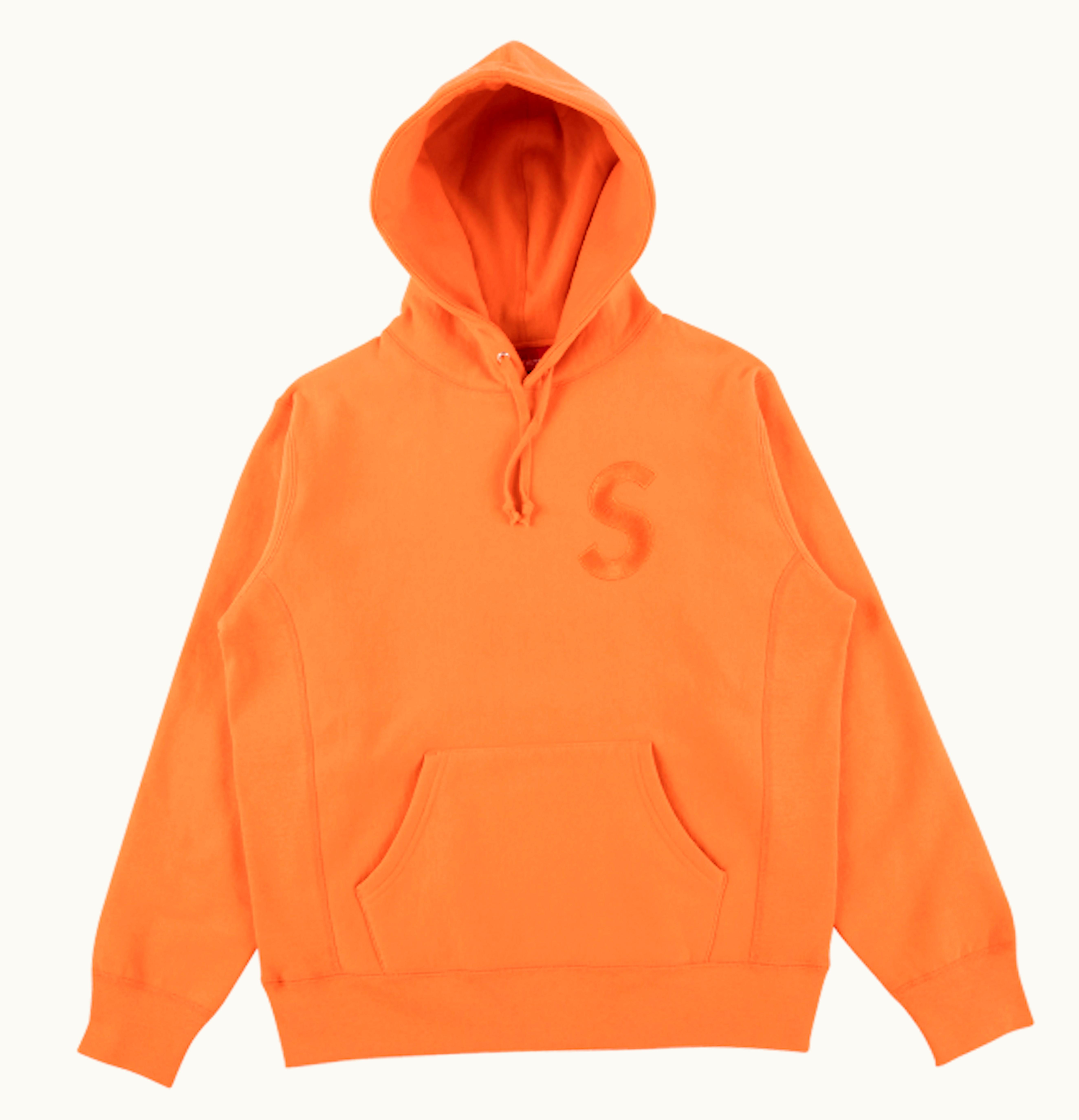 Supreme Supreme Tonal S Logo Hoodie Bright Orange