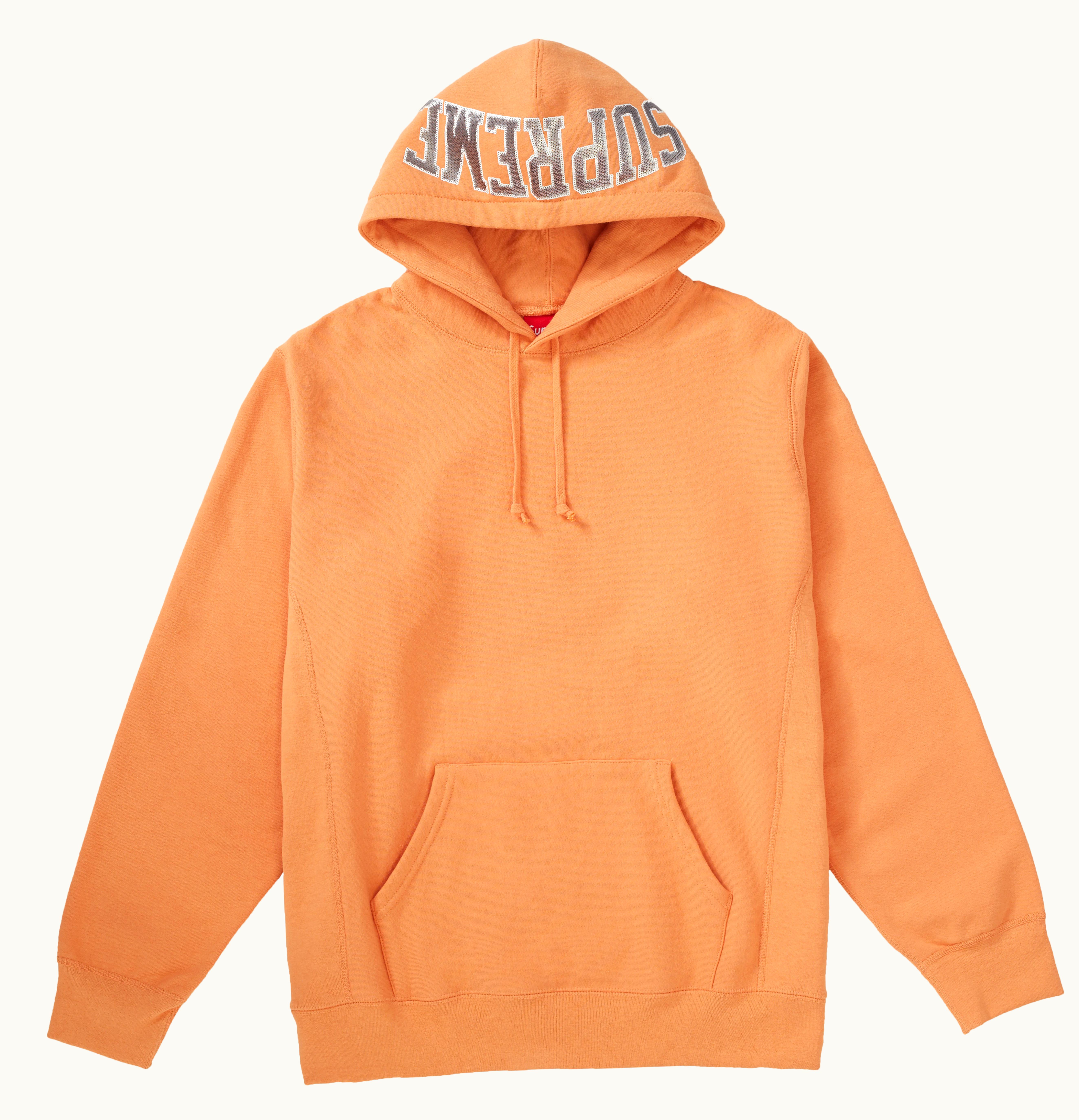 Supreme Supreme Sequin Arc Hooded Sweatshirt Pale Orange