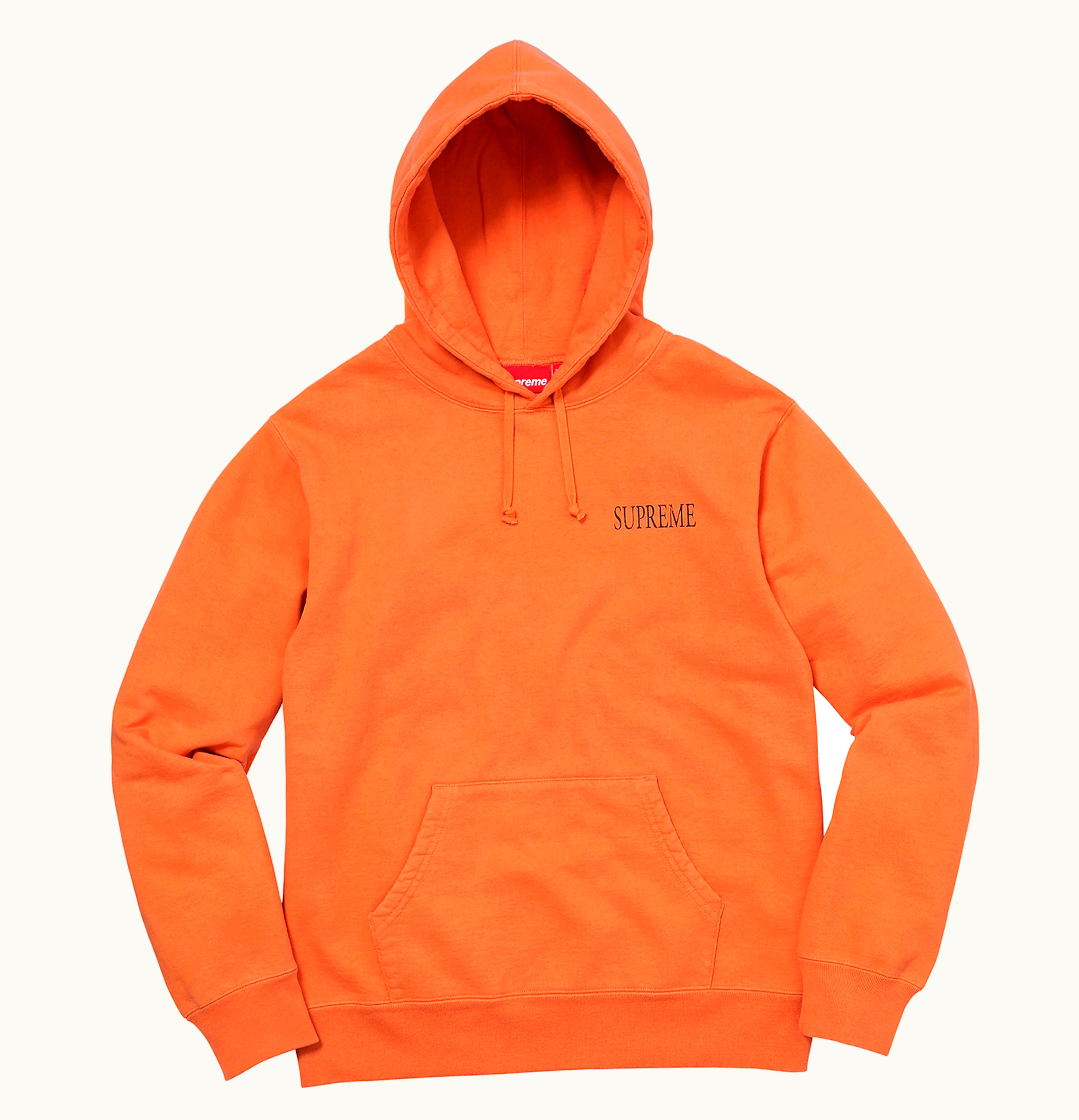 Supreme Supreme Decline Hooded Sweatshirt Bright Orange