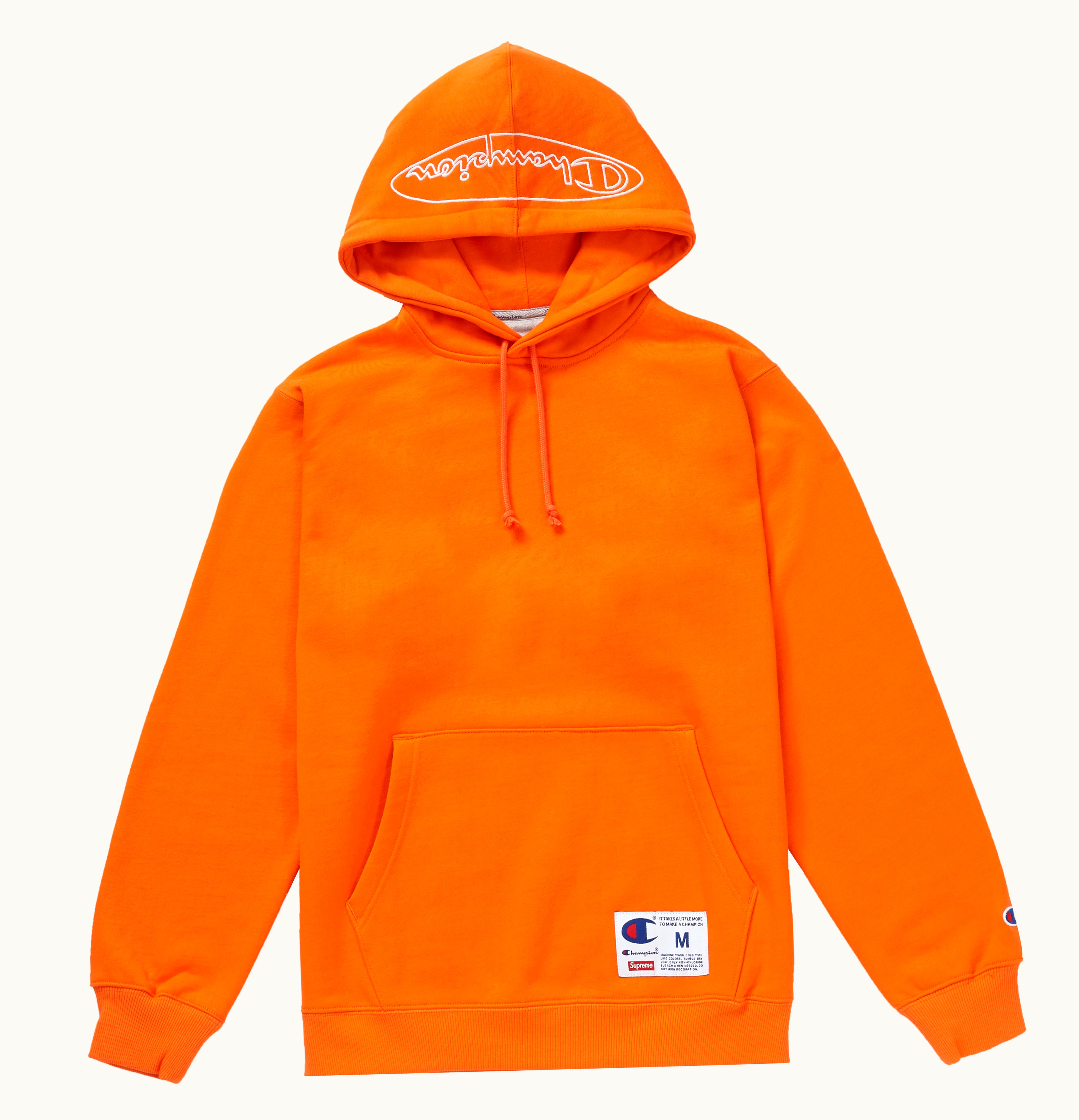 Supreme Supreme Champion Outline Hooded Sweatshirt Orange