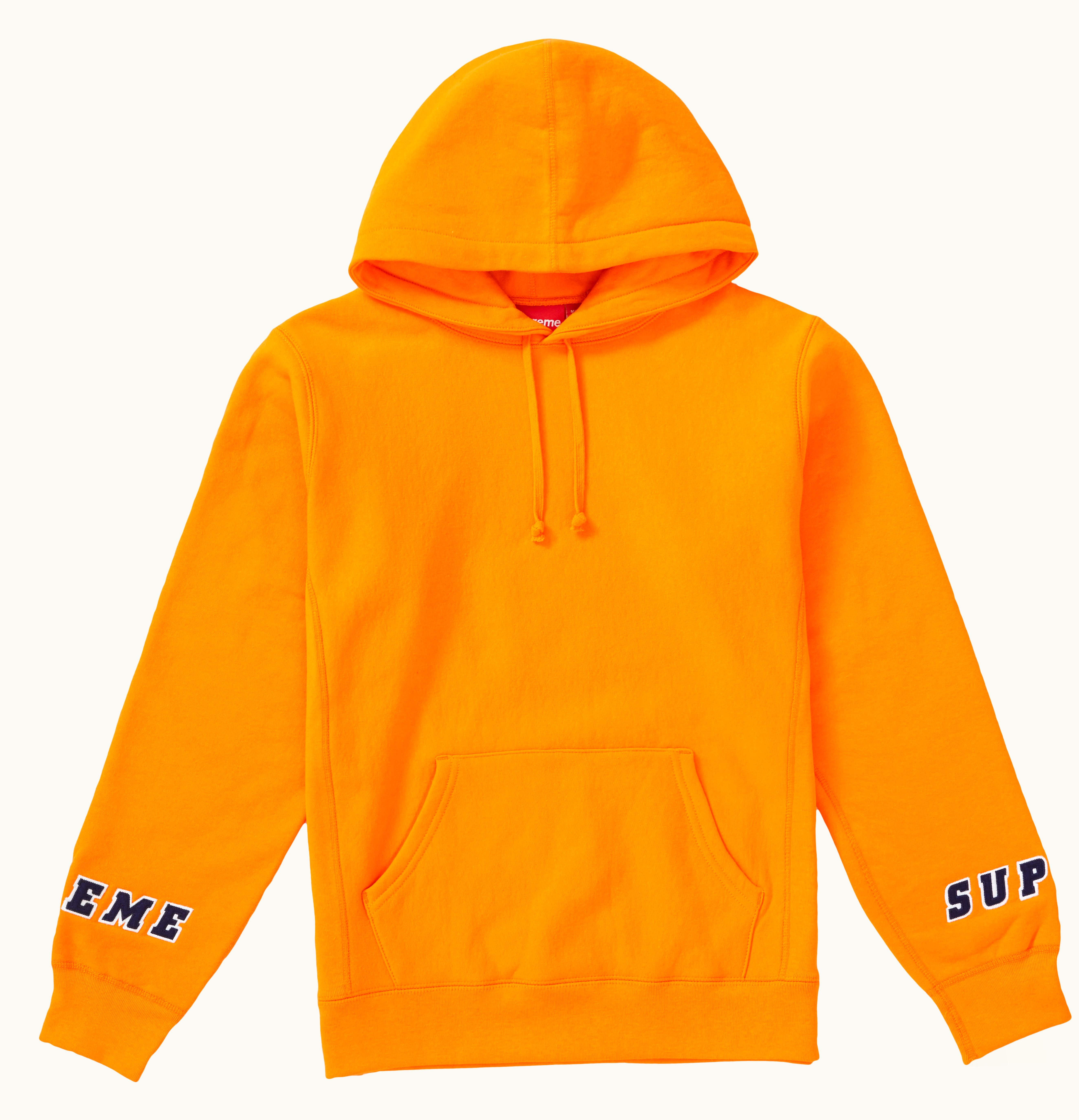 Supreme Supreme Wrist Logo Hooded Sweatshirt Orange