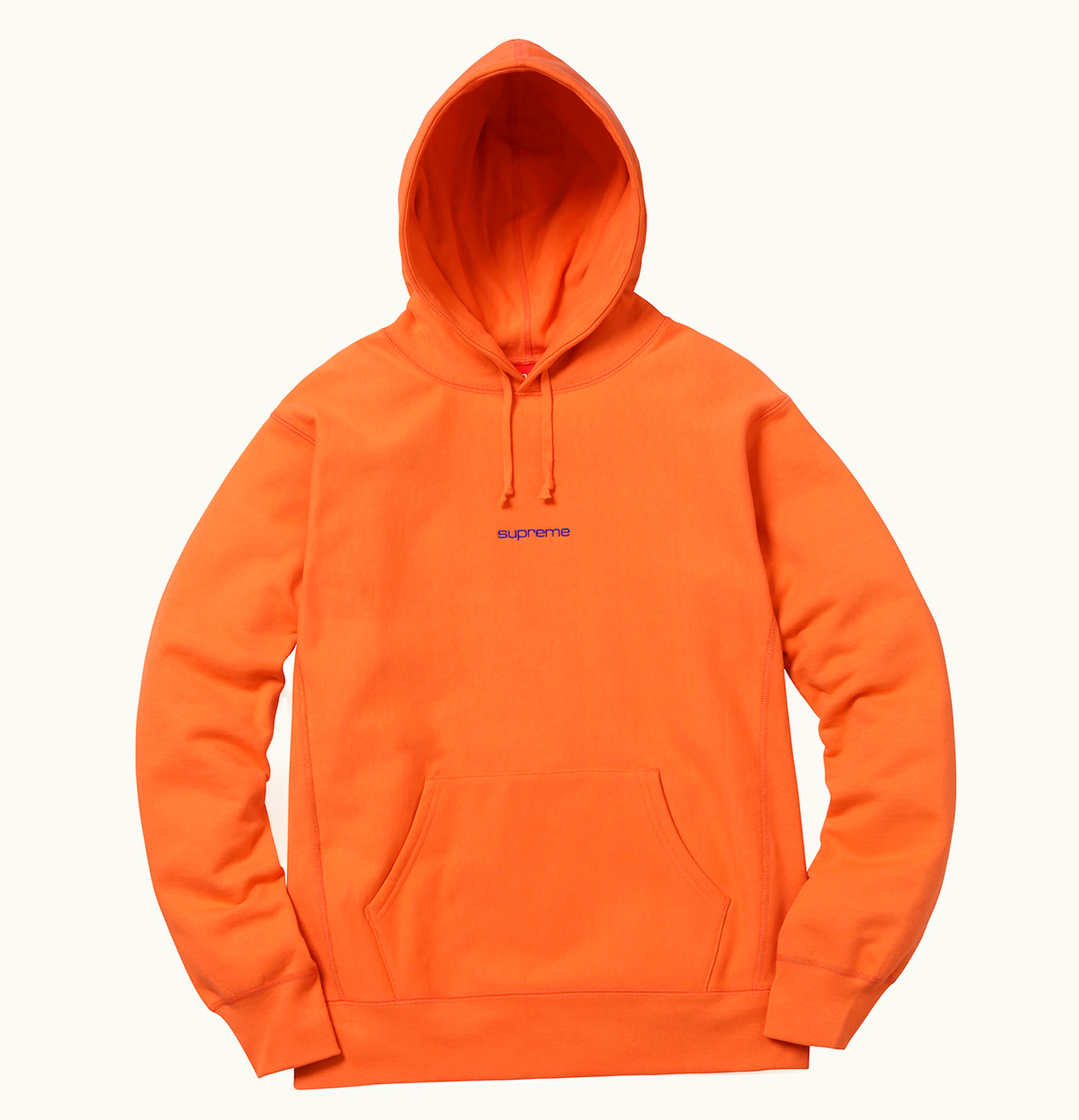 Supreme Supreme Compact Logo Hoodie Bright Orange