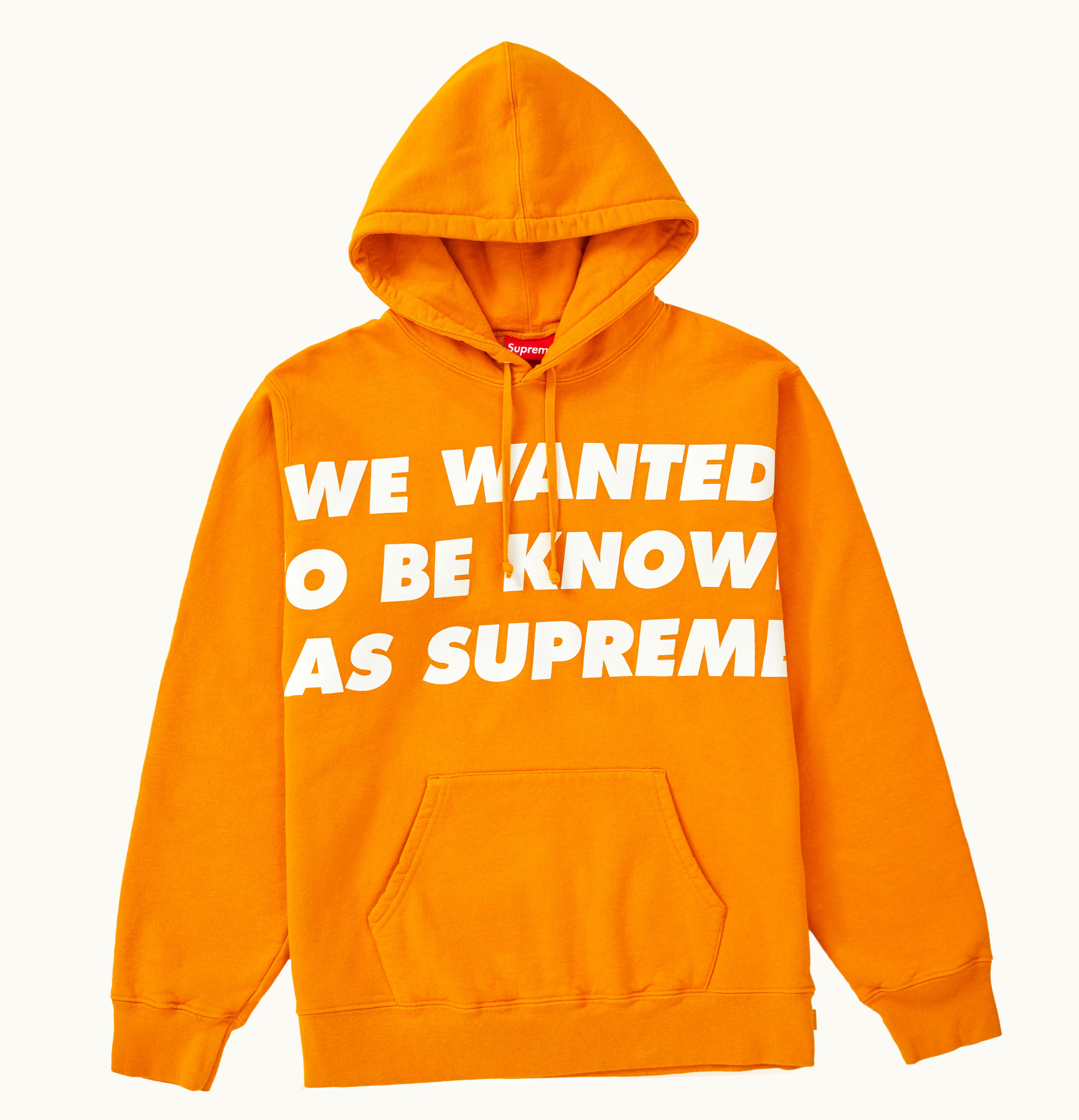Supreme Supreme Known As Hooded Sweatshirt Orange