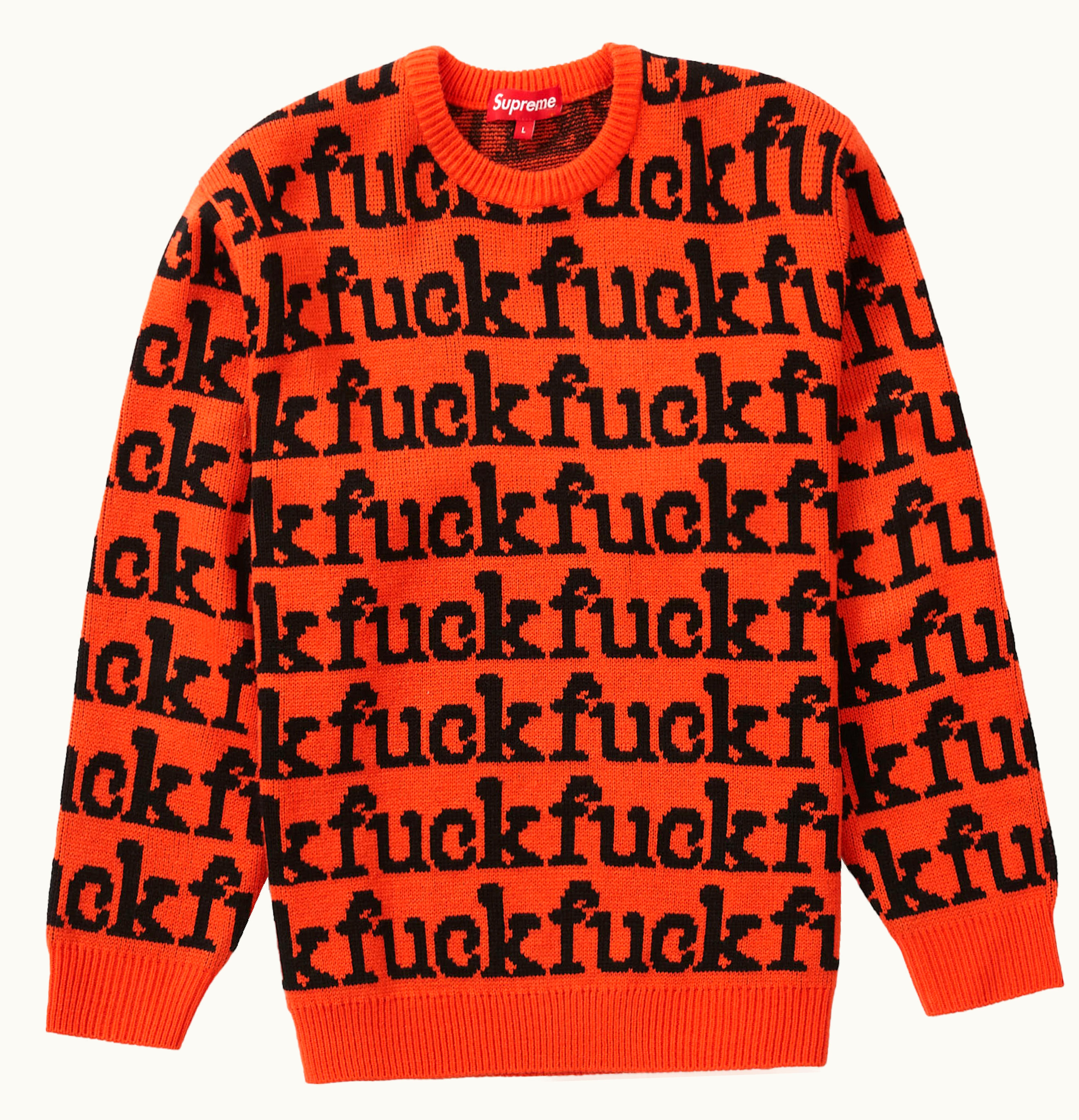 Supreme Supreme Fuck Sweater SS22 Orange