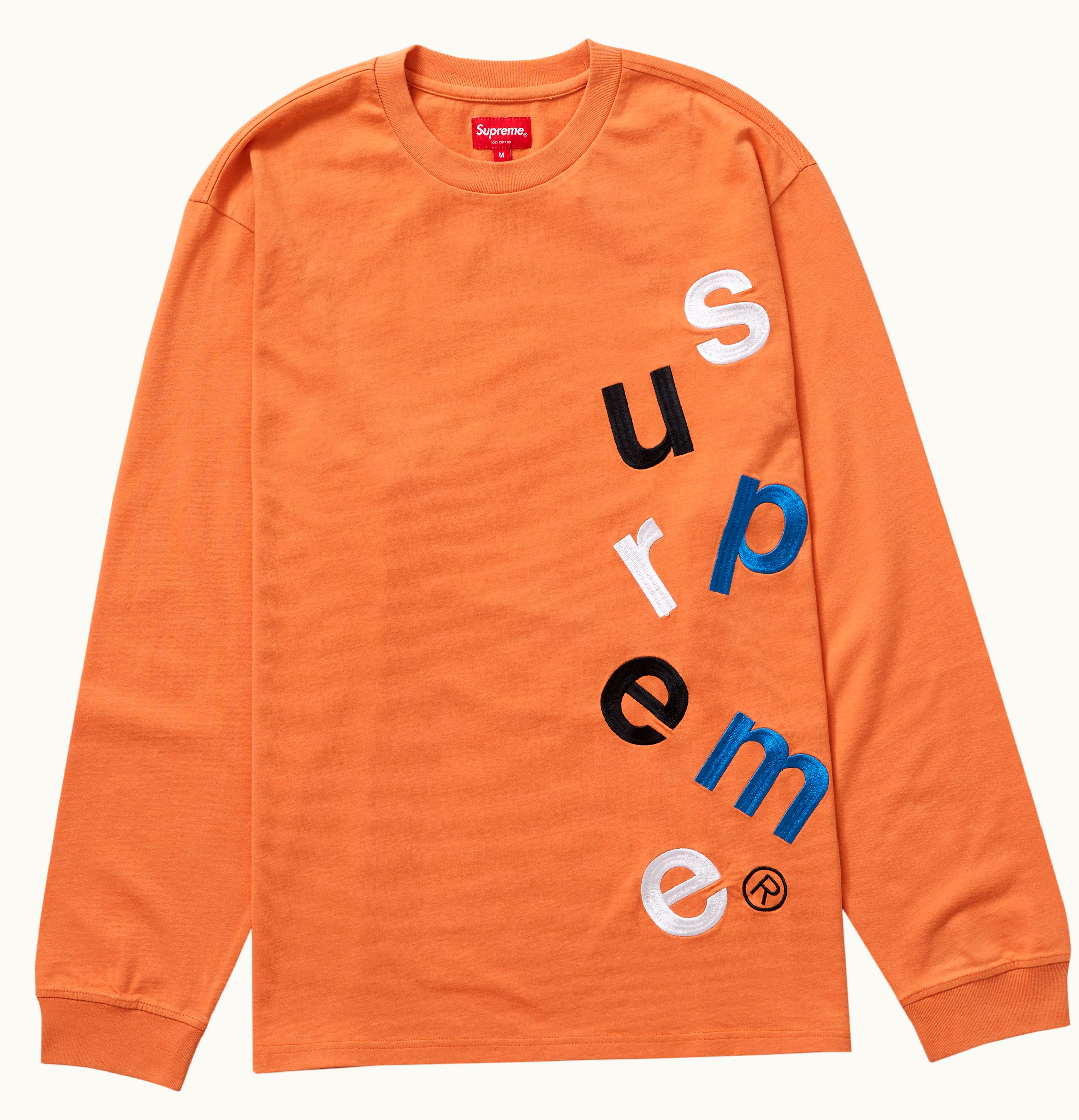 Supreme Supreme Scatter Logo L S Top Pale Orange