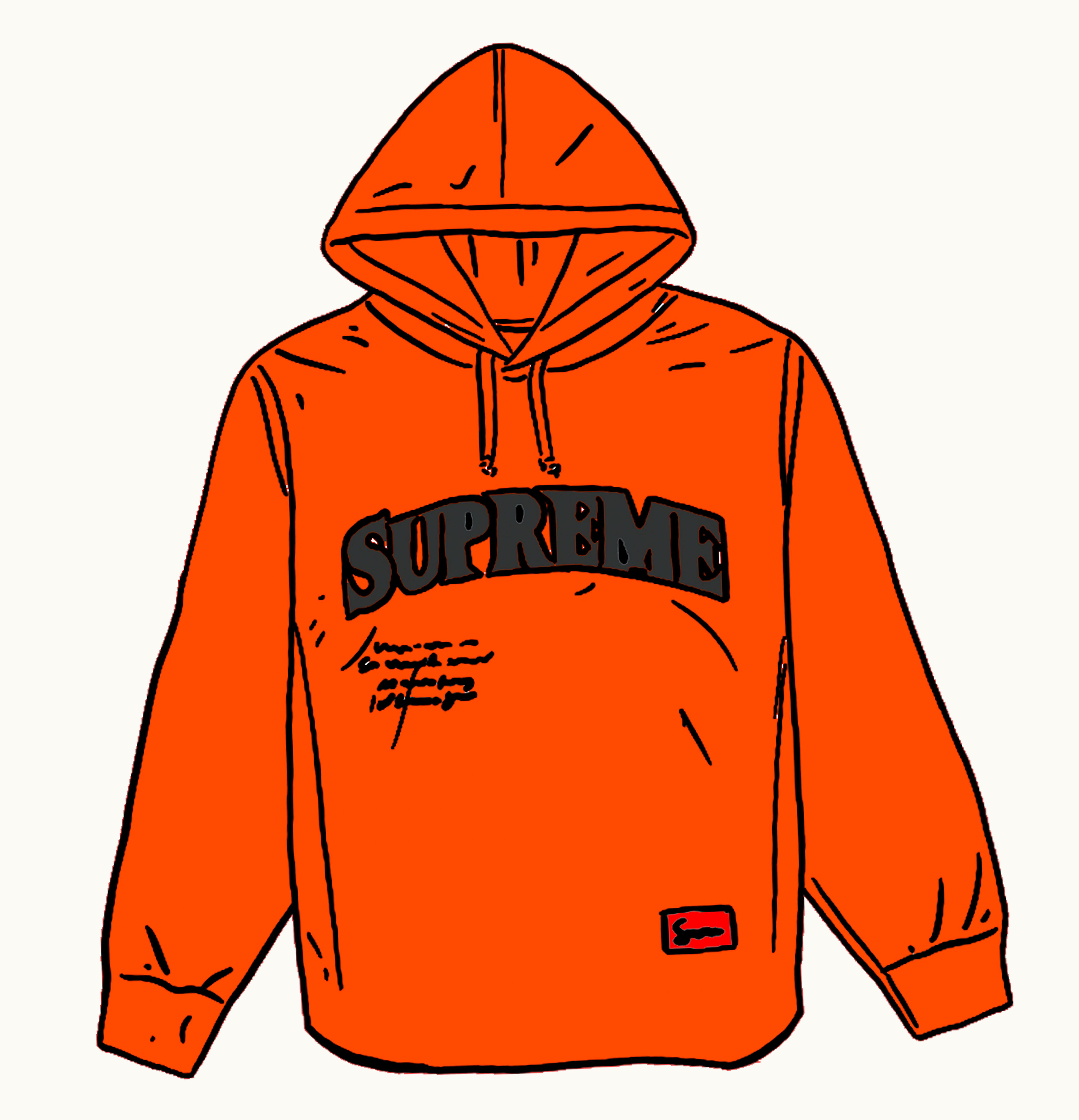 Supreme Supreme Mesh Hooded L S Baseball Jersey Orange