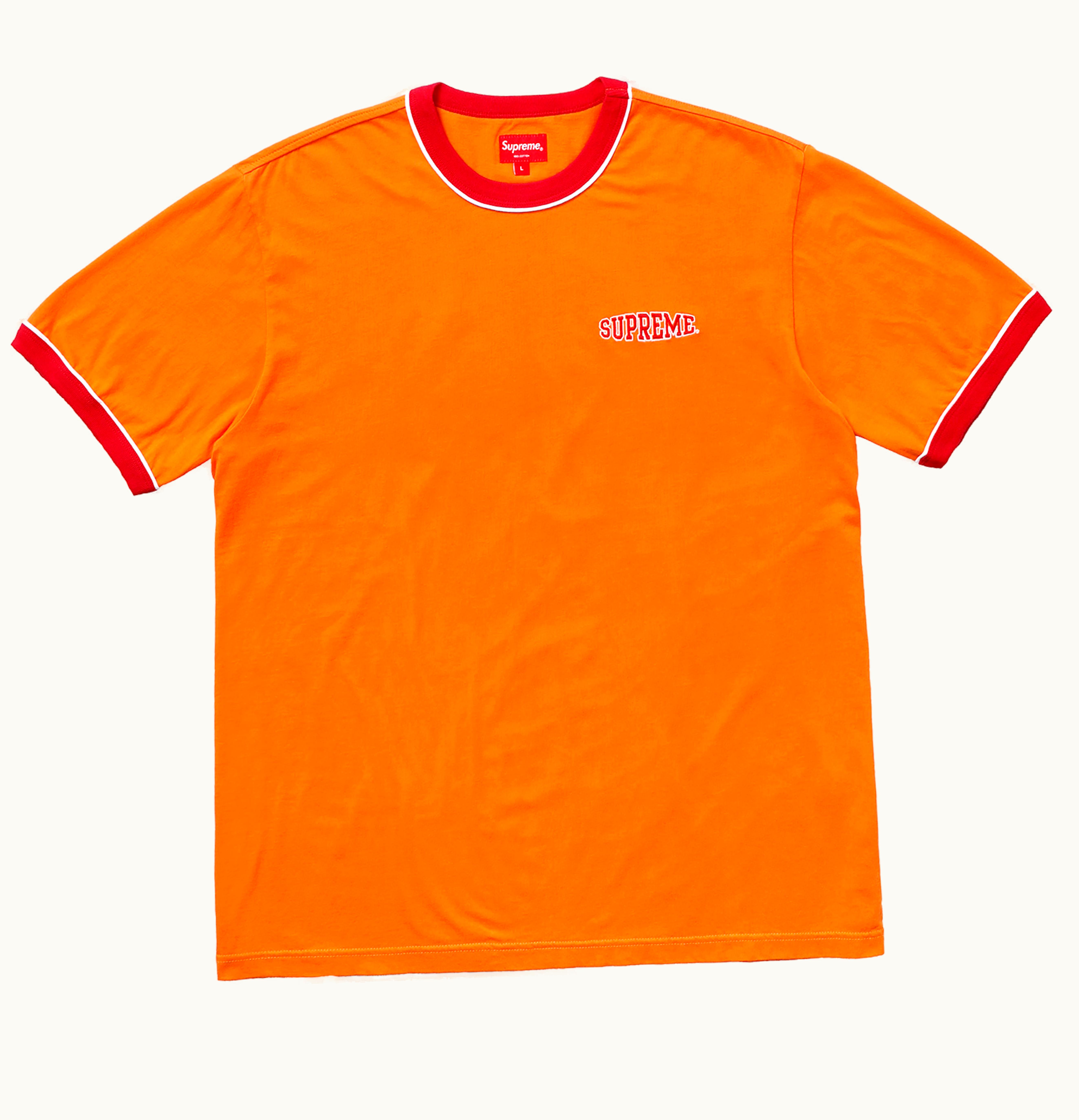Supreme Supreme Piping Ringer Tee Orange
