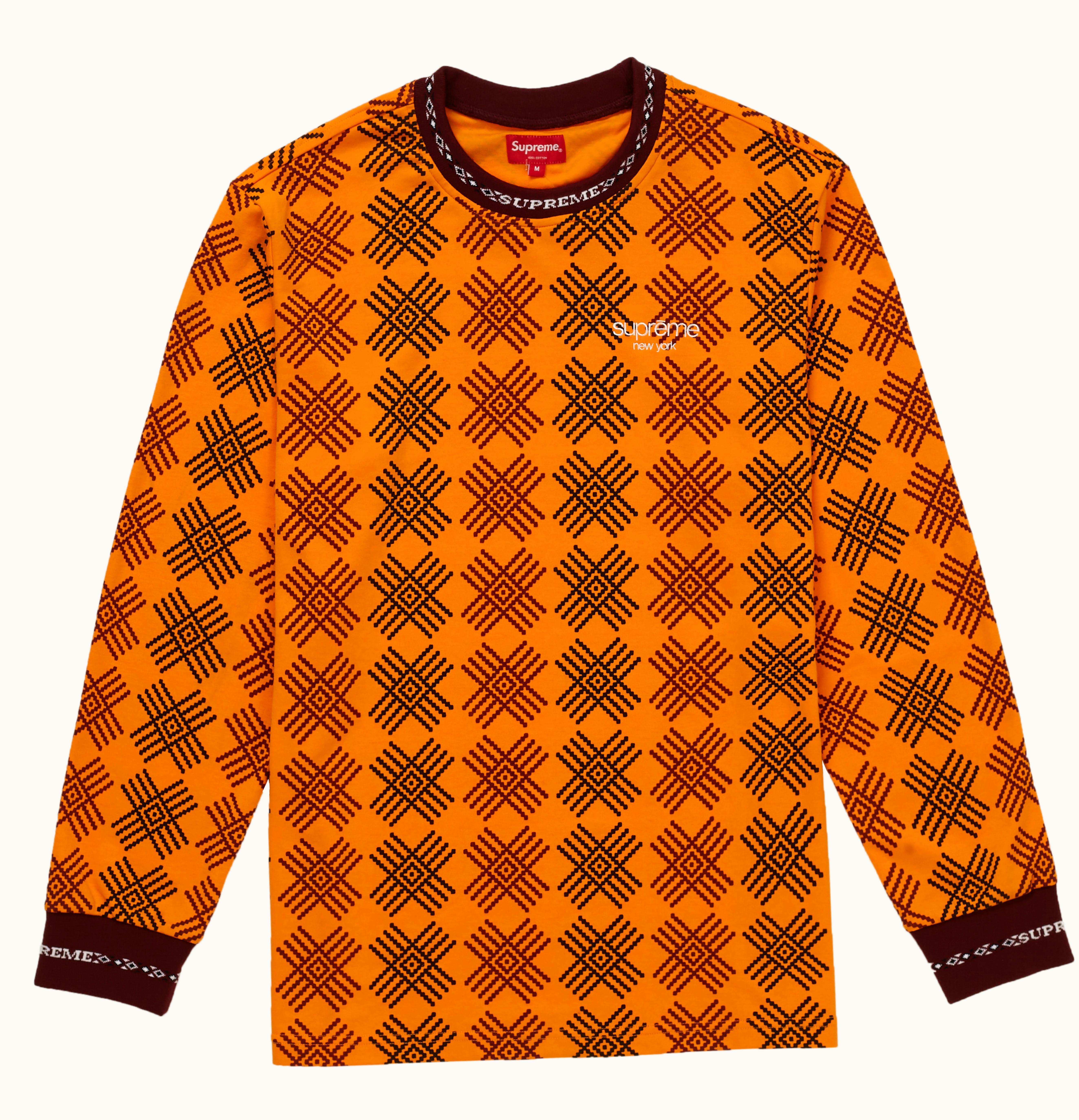 Supreme Supreme Motif L S Top Orange